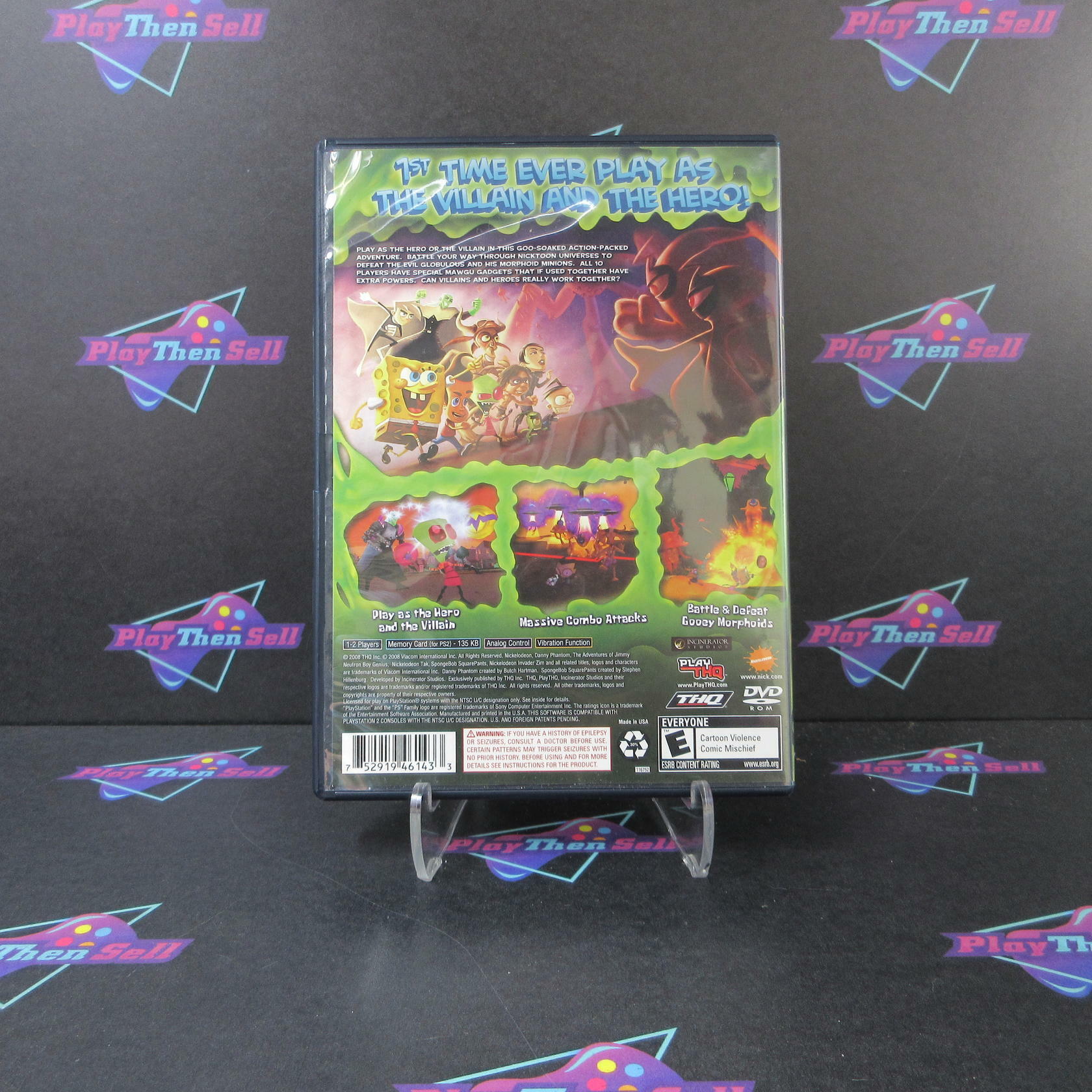 SpongeBob SquarePants Globs of Doom PS2 PlayStation 2 - Like New