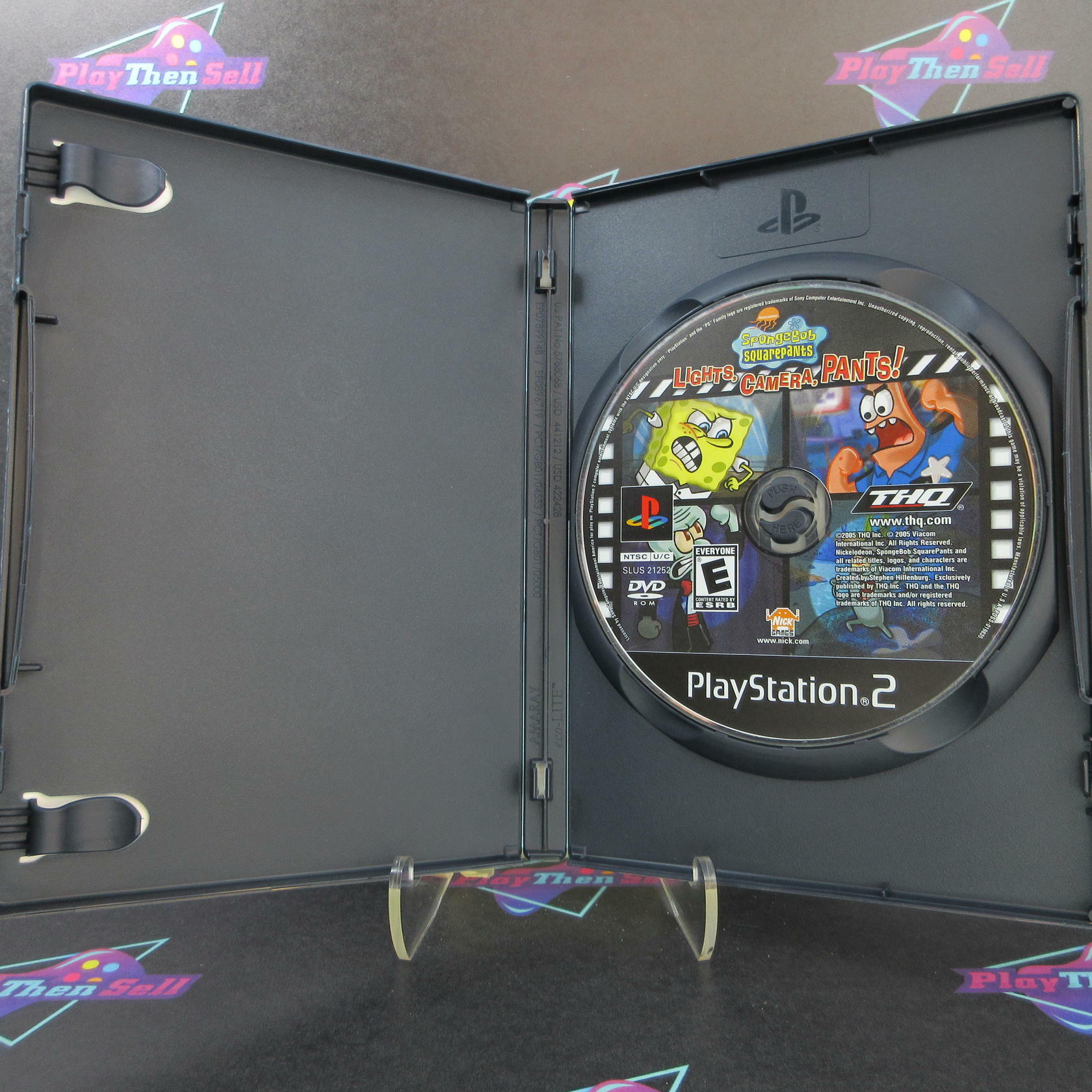 SpongeBob Squarepants Lights Camera Pants PS2 PlayStation 2 - Very Good