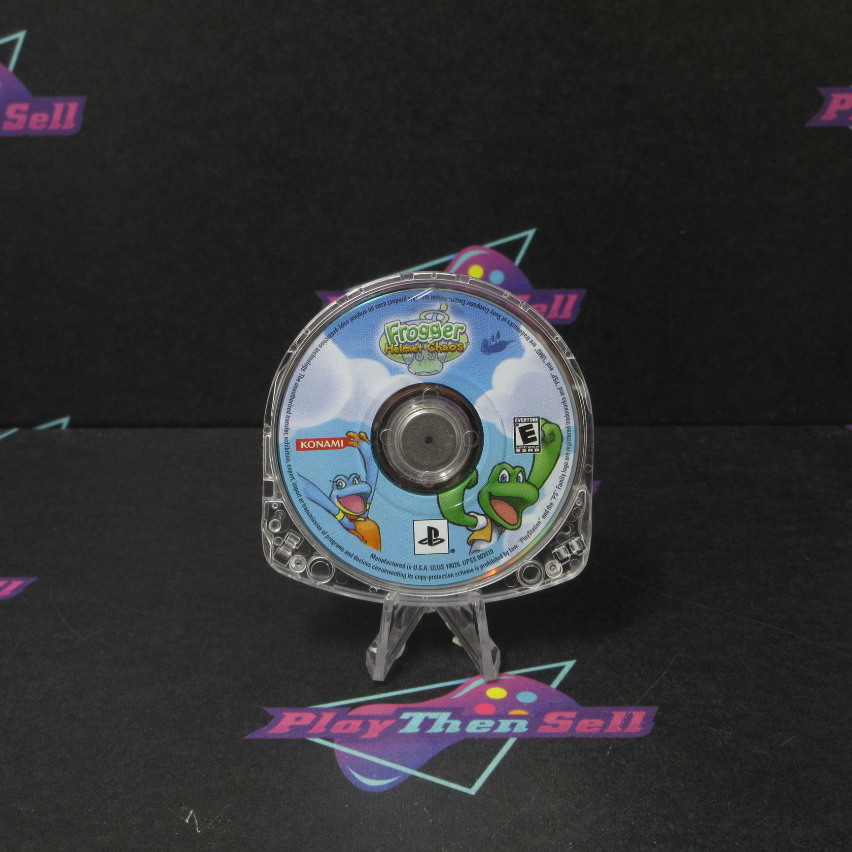 Frogger Helmet Chaos Clear UMD Sony PSP Disc Only Authentic / Tested - Very Good