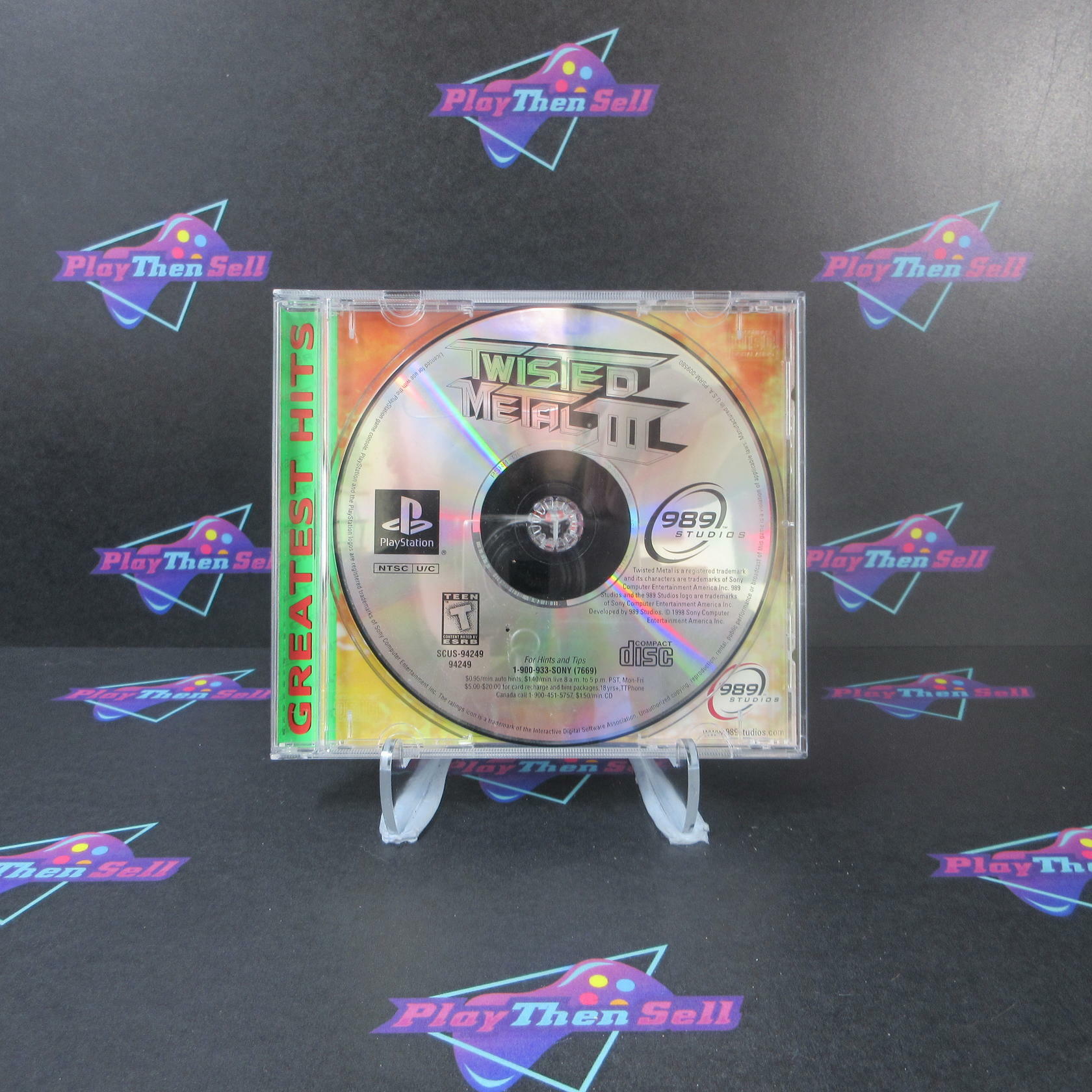 Twisted Metal III PS1 PlayStation 1 Greatest Hits - Very Good
