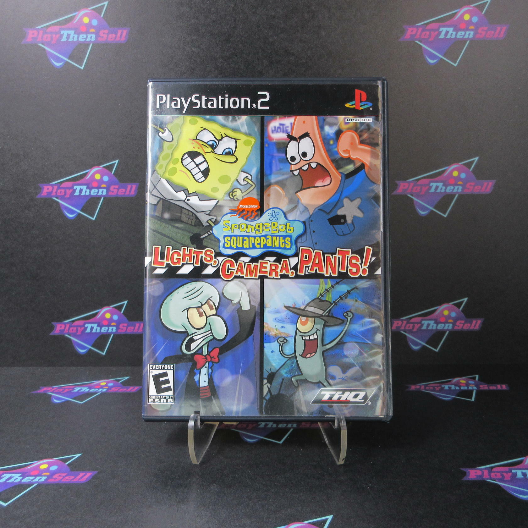 SpongeBob Squarepants Lights Camera Pants PS2 PlayStation 2 - Very Good