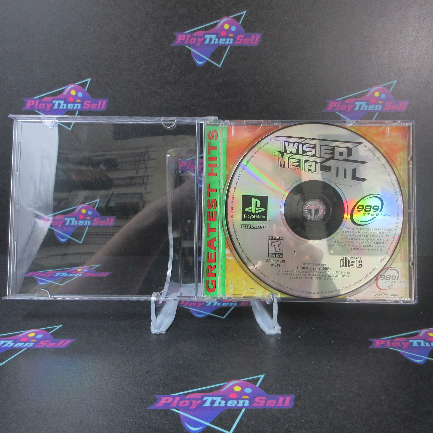 Twisted Metal III PS1 PlayStation 1 Greatest Hits - Very Good
