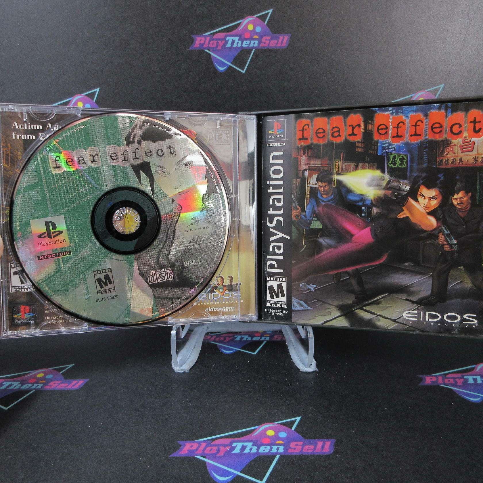 Fear Effect PS1 PlayStation 1 + Reg Card - Like New