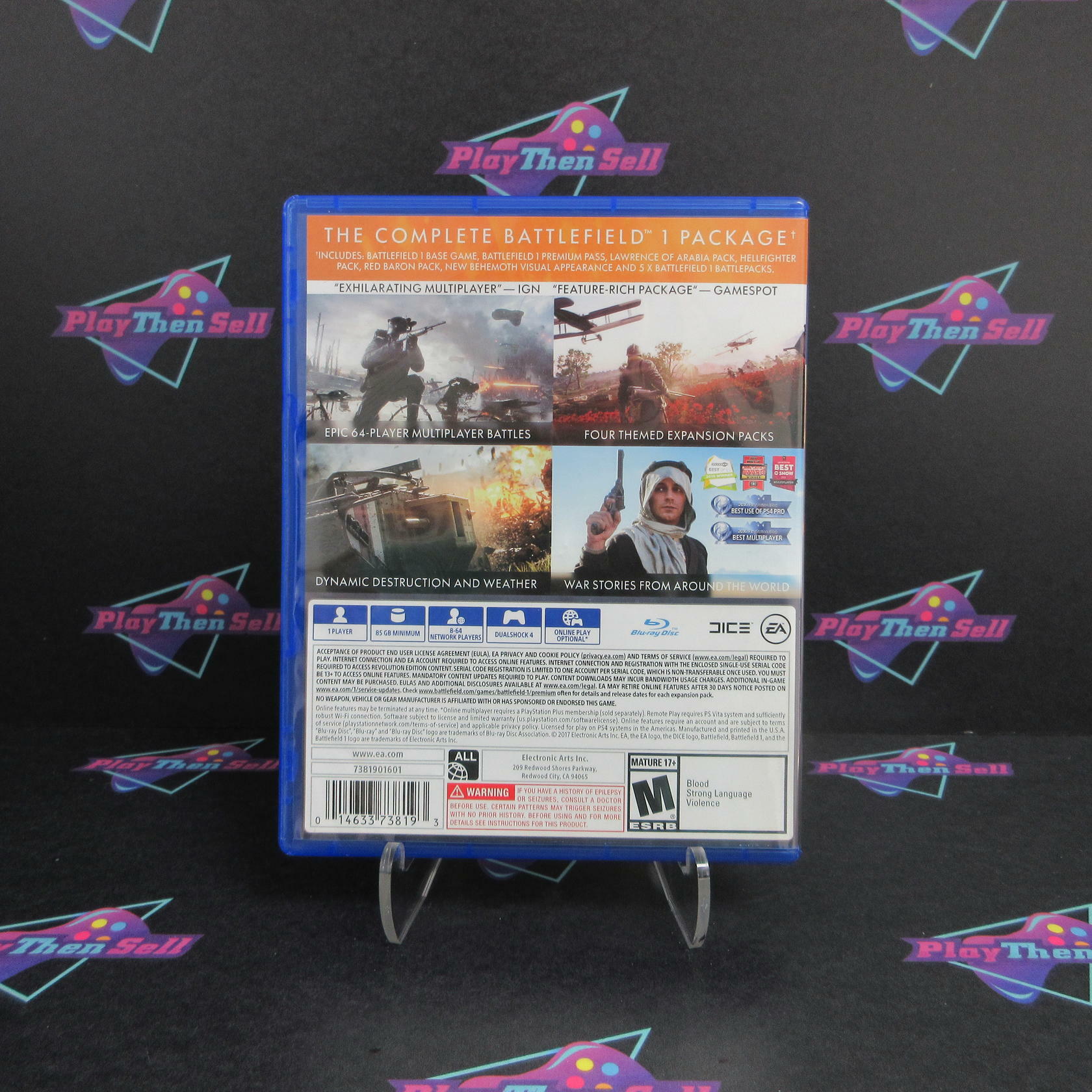 Battlefield 1 Revolution Edition PS4 PlayStation 4 - Like New