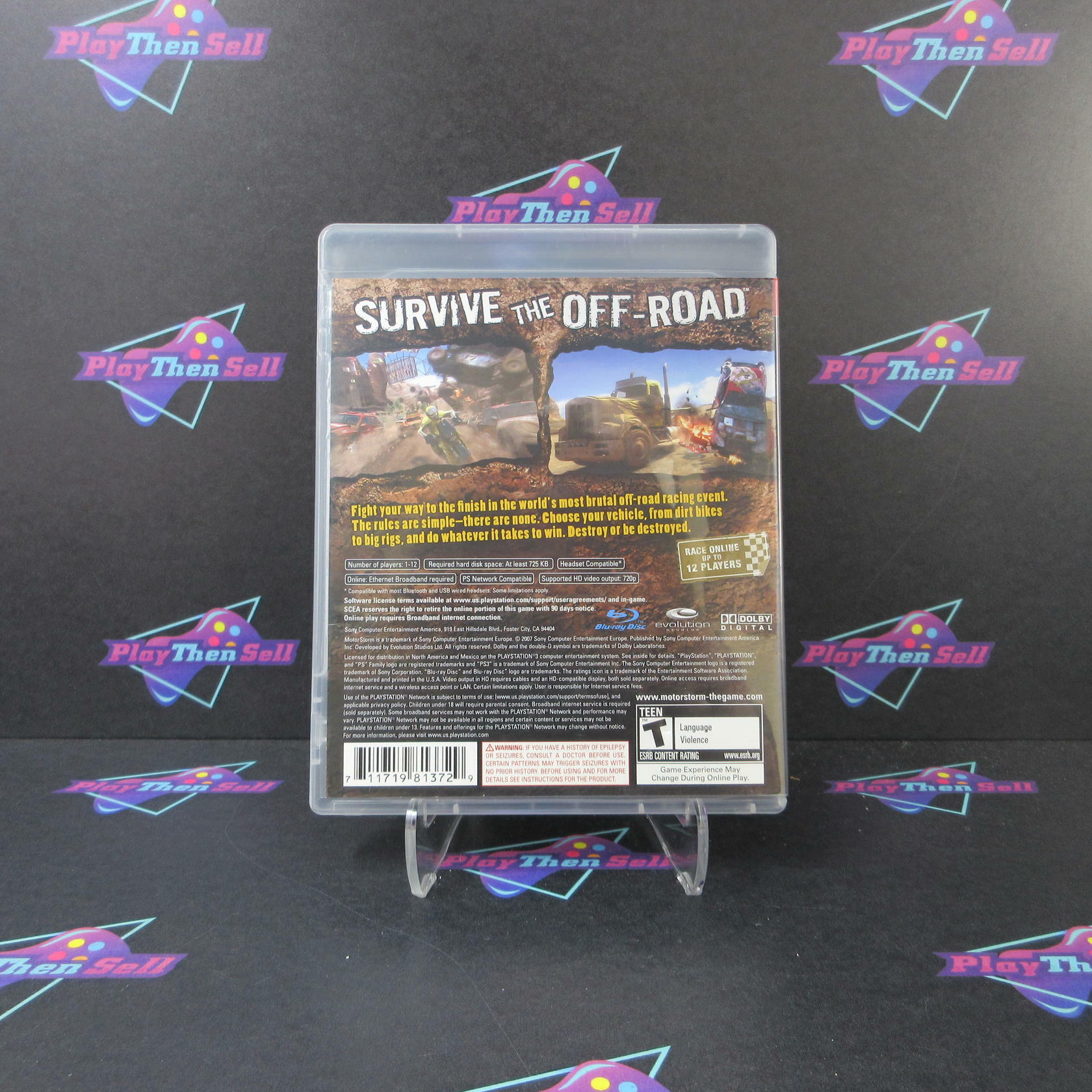 MotorStorm PS3 PlayStation 3 AD/NM - Very Good
