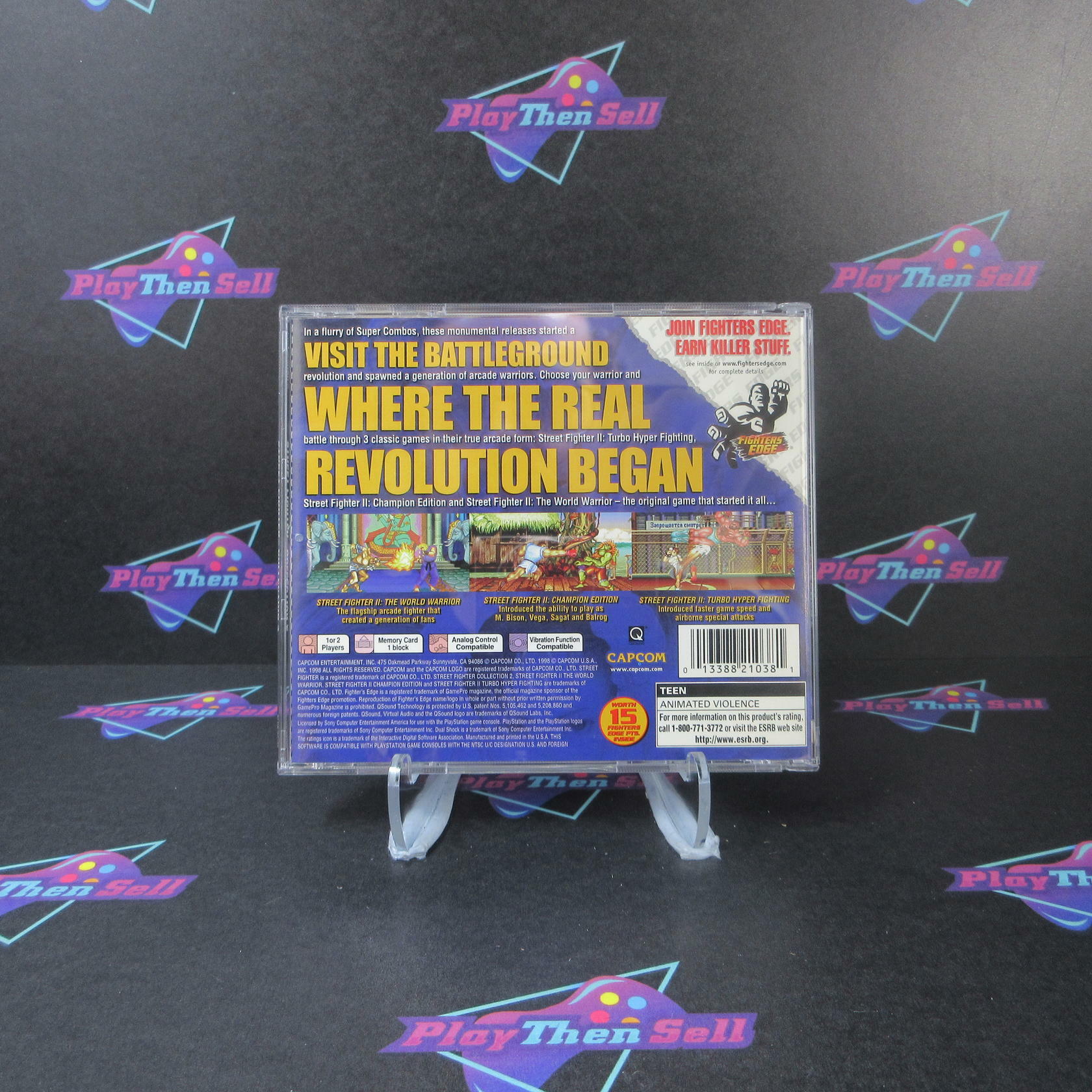 Street Fighter Collection 2 PS1 PlayStation 1 + Reg Card - Like New