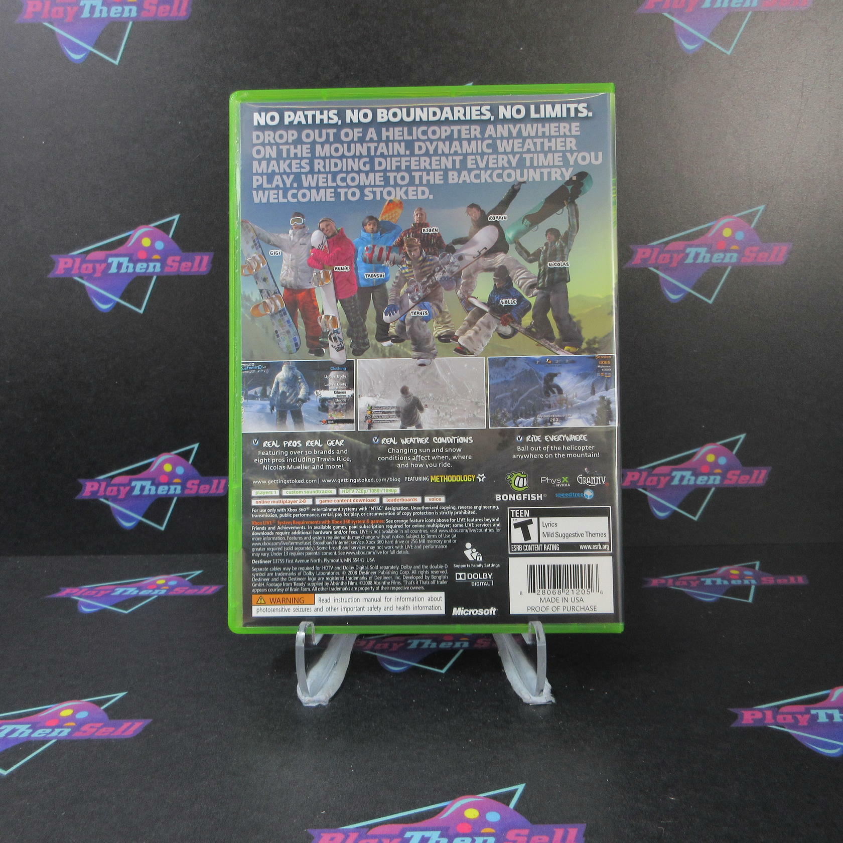 Stoked - Xbox 360 + Poster - Like New