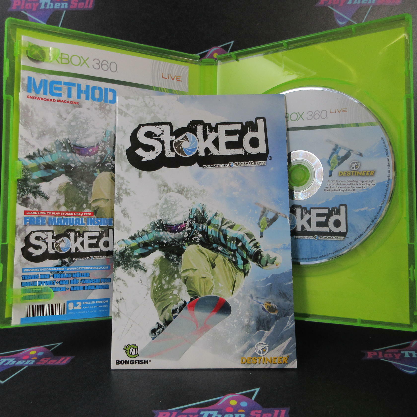 Stoked - Xbox 360 + Poster - Like New