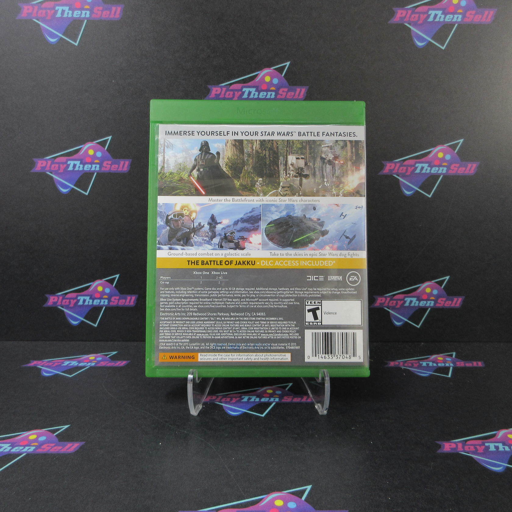 Star Wars Battlefront + Trading Disc Xbox One AD Complete CIB - Very Good