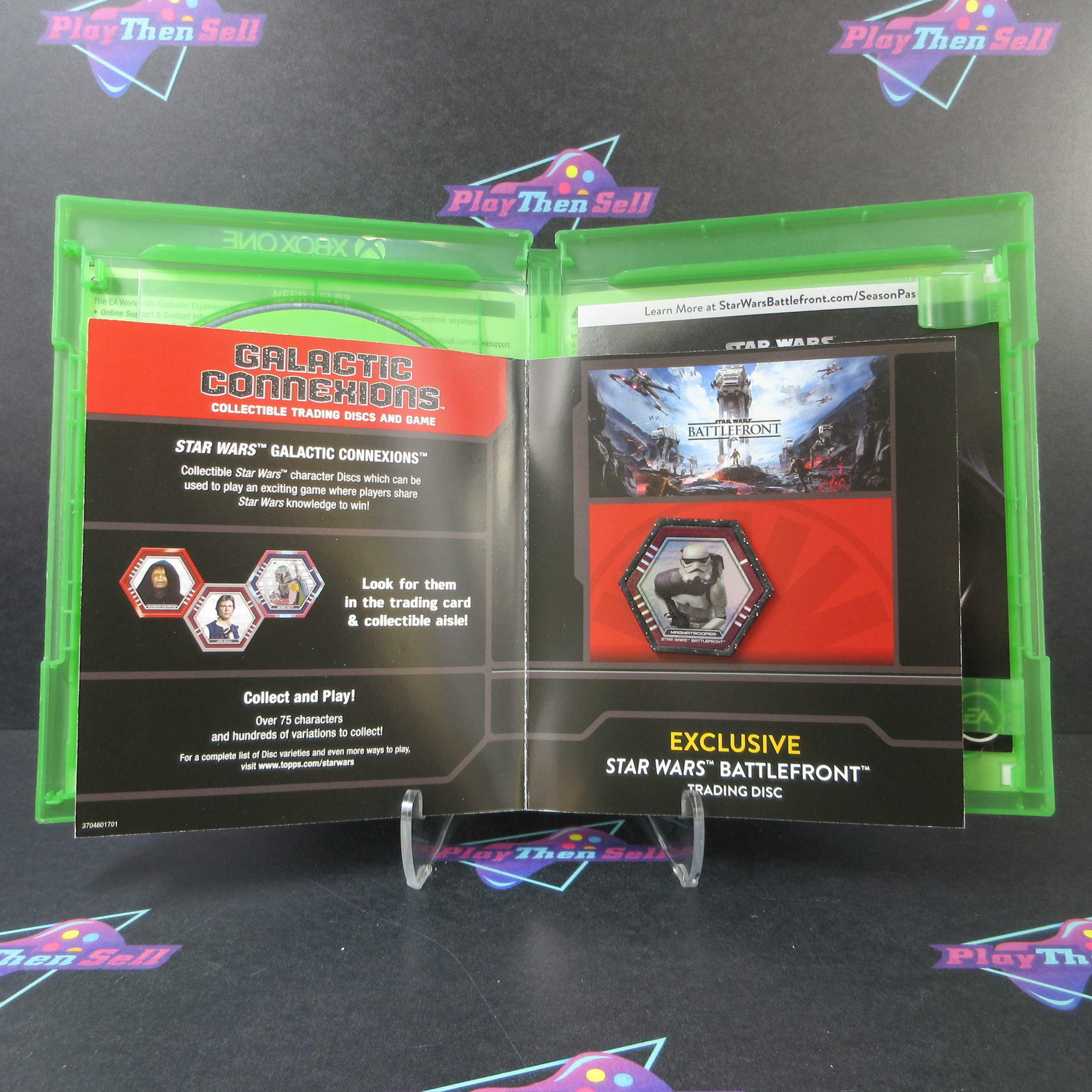 Star Wars Battlefront + Trading Disc Xbox One AD Complete CIB - Very Good
