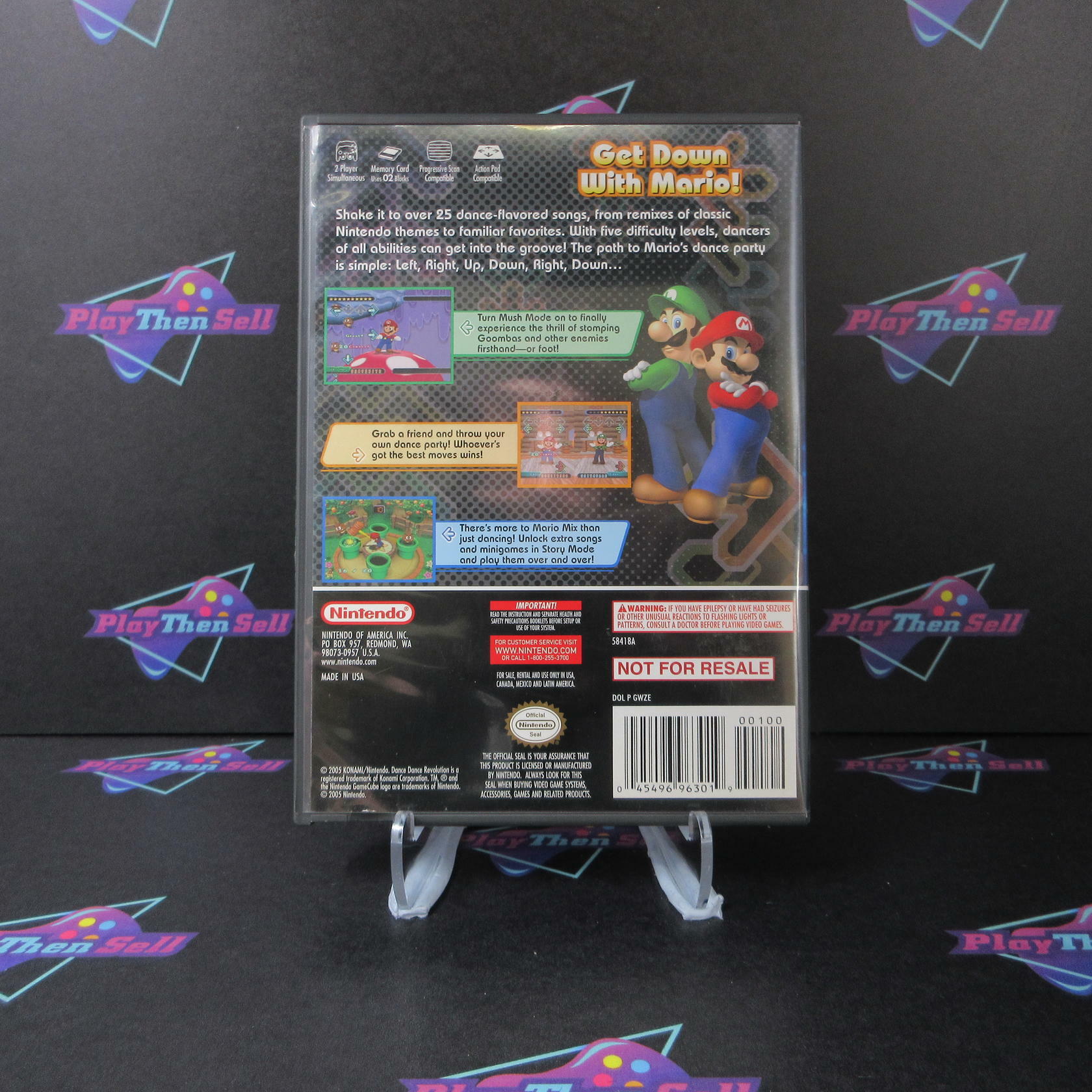 Dance Dance Revolution Mario Mix Nintendo Gamecube - Like New