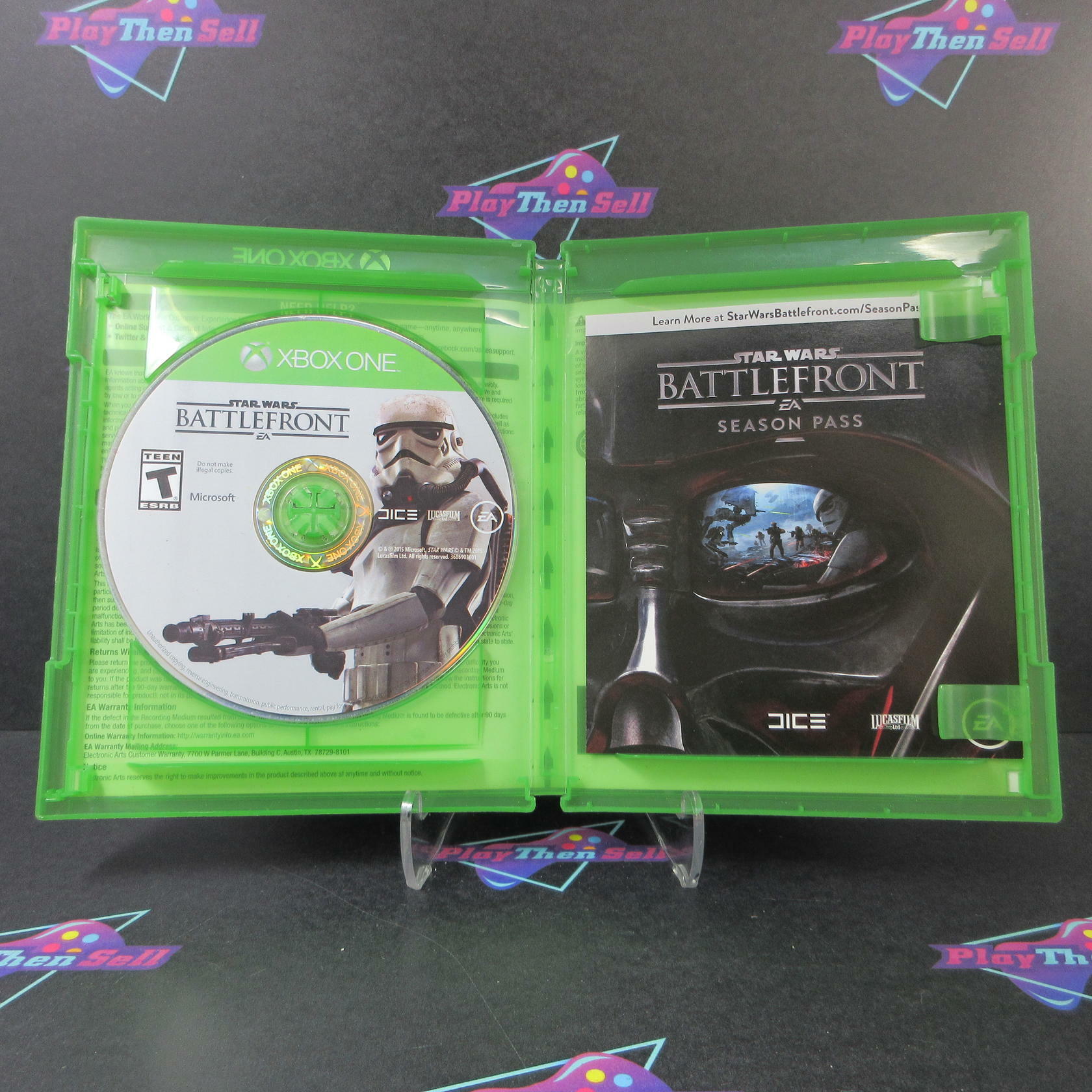 Star Wars Battlefront + Trading Disc Xbox One AD Complete CIB - Very Good