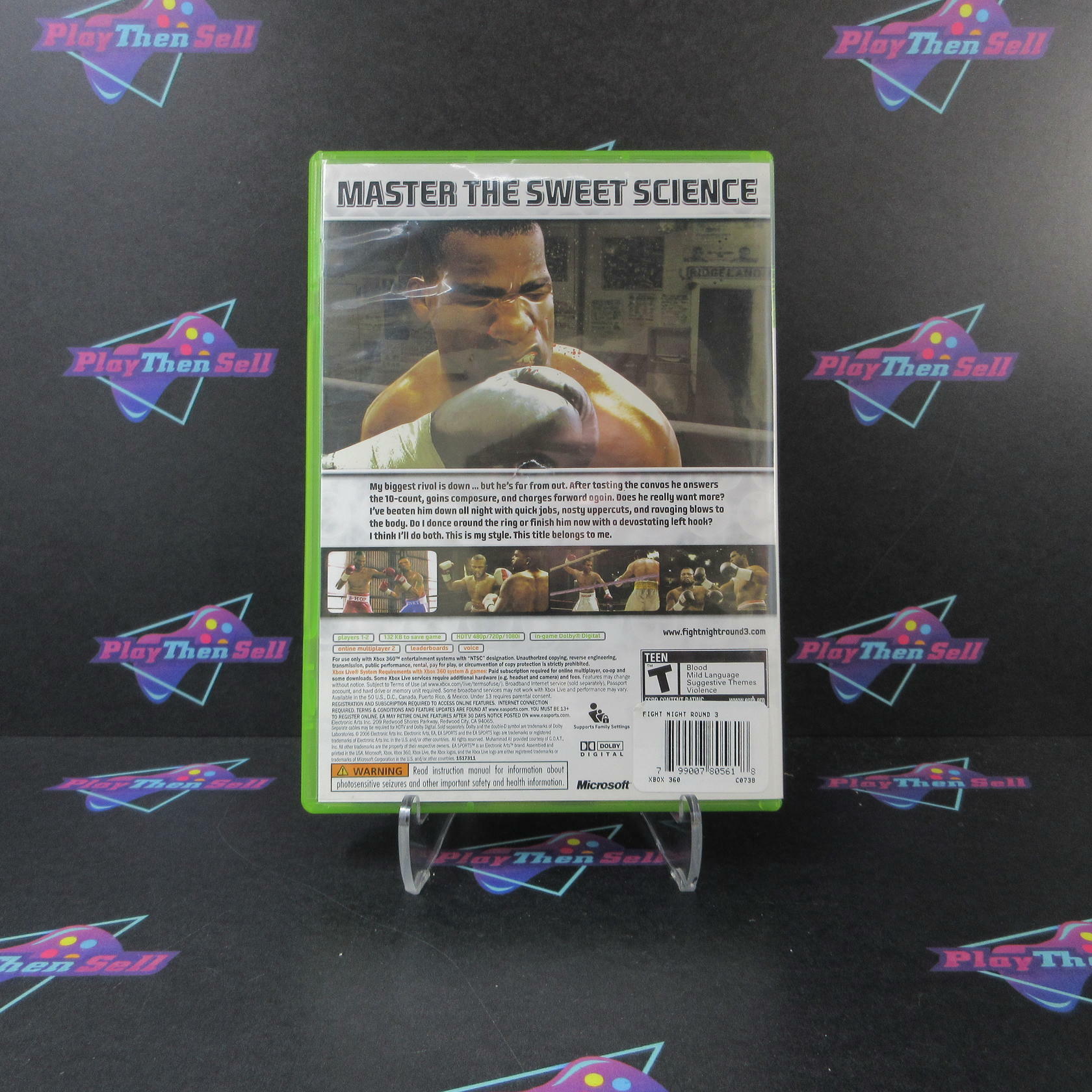 Fight Night Round 3 Xbox 360 AD Complete CIB - Very Good