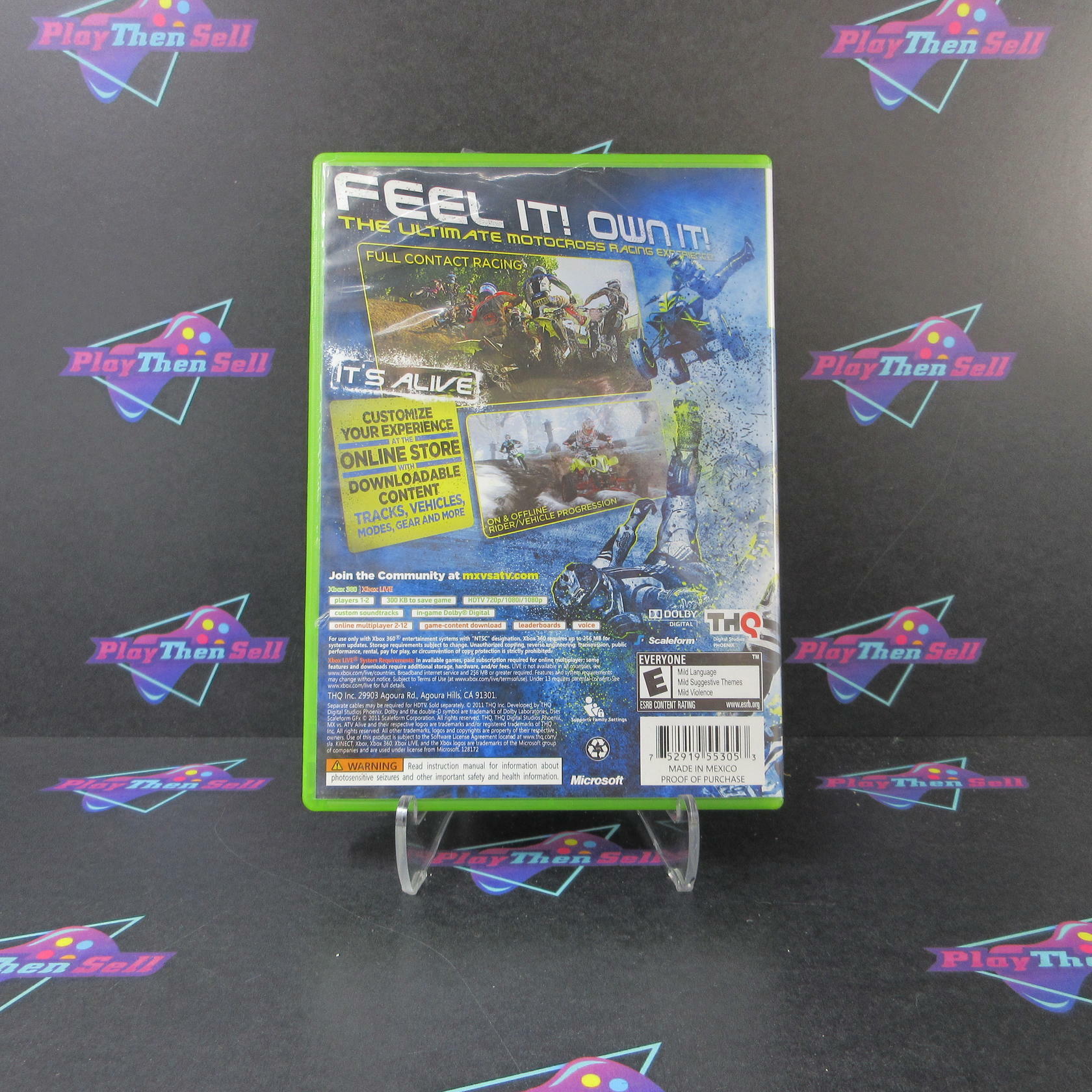 MX vs ATV Alive Xbox 360 MD Complete CIB - Very Good