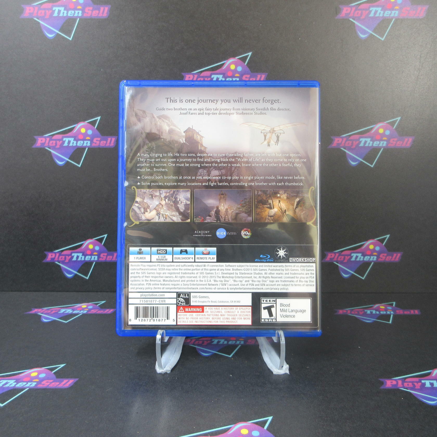 Brothers A Tale of Two Sons PS4 PlayStation 4 - Like New