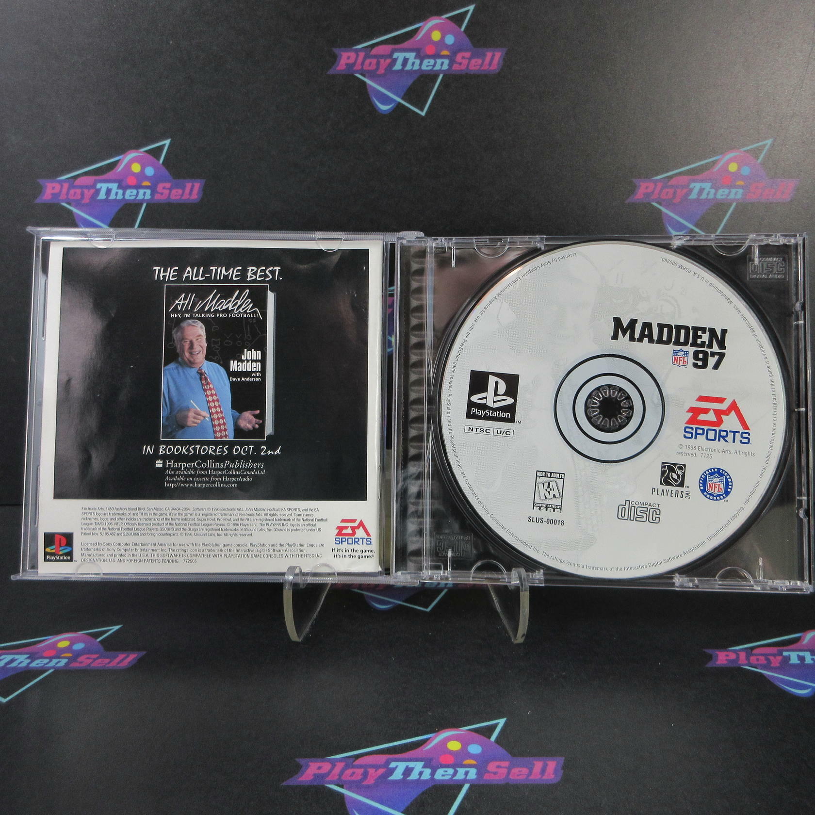 Madden NFL 97 PS1 PlayStation 1 + Poster - Like New