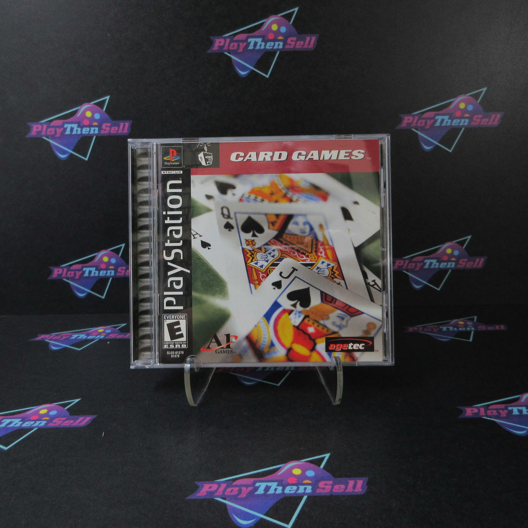 Card Games PS1 PlayStation 1 + Reg Card - Like New