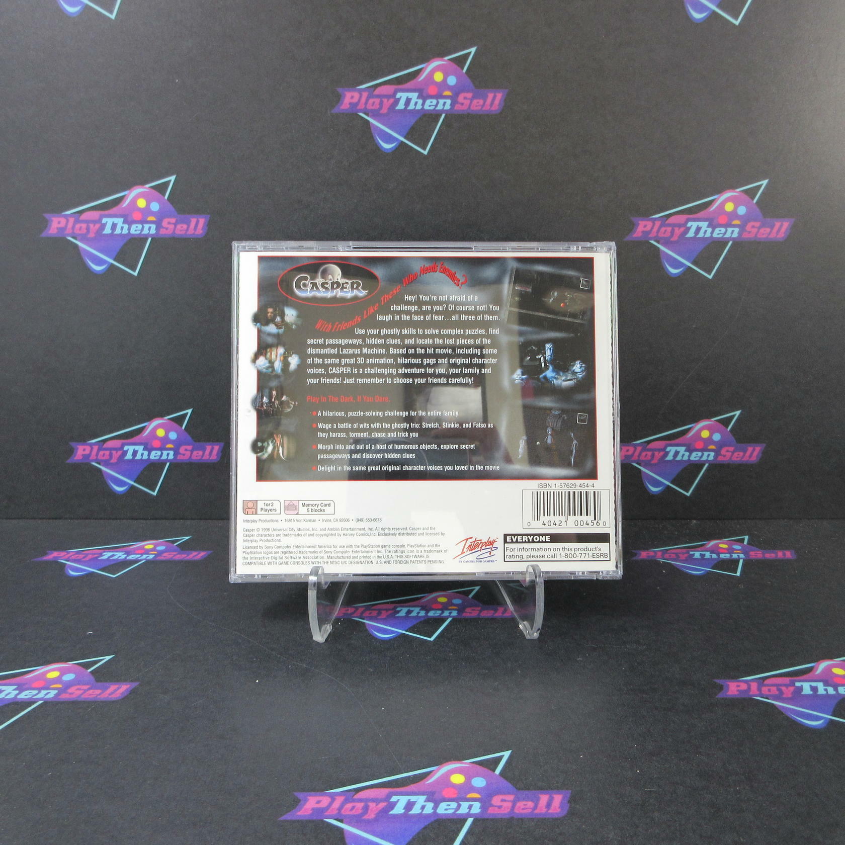 Casper A Haunting 3D Challenge PlayStation 1 GH + Reg Card - Like New