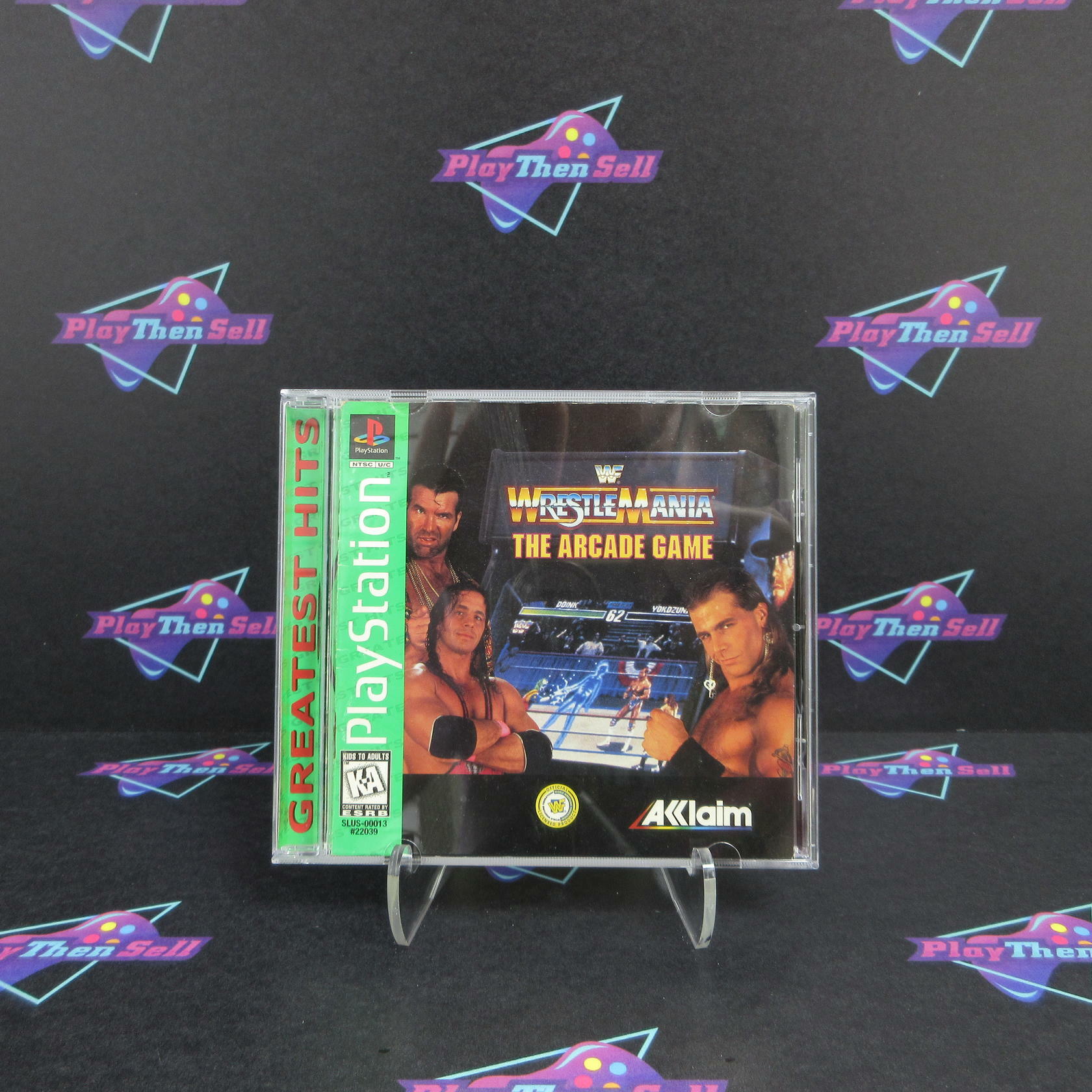 WWF Wrestlemania The Arcade Game PlayStation 1 PS1 GH - Like New