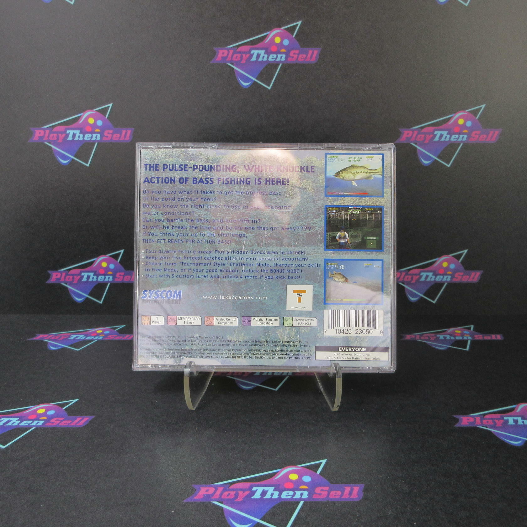 Action Bass PS1 PlayStation 1 - Like New