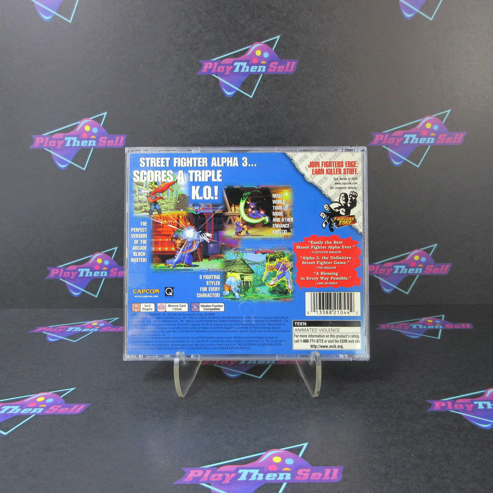 Street Fighter Alpha 3 PS1 PlayStation 1 + Reg Card - Like New