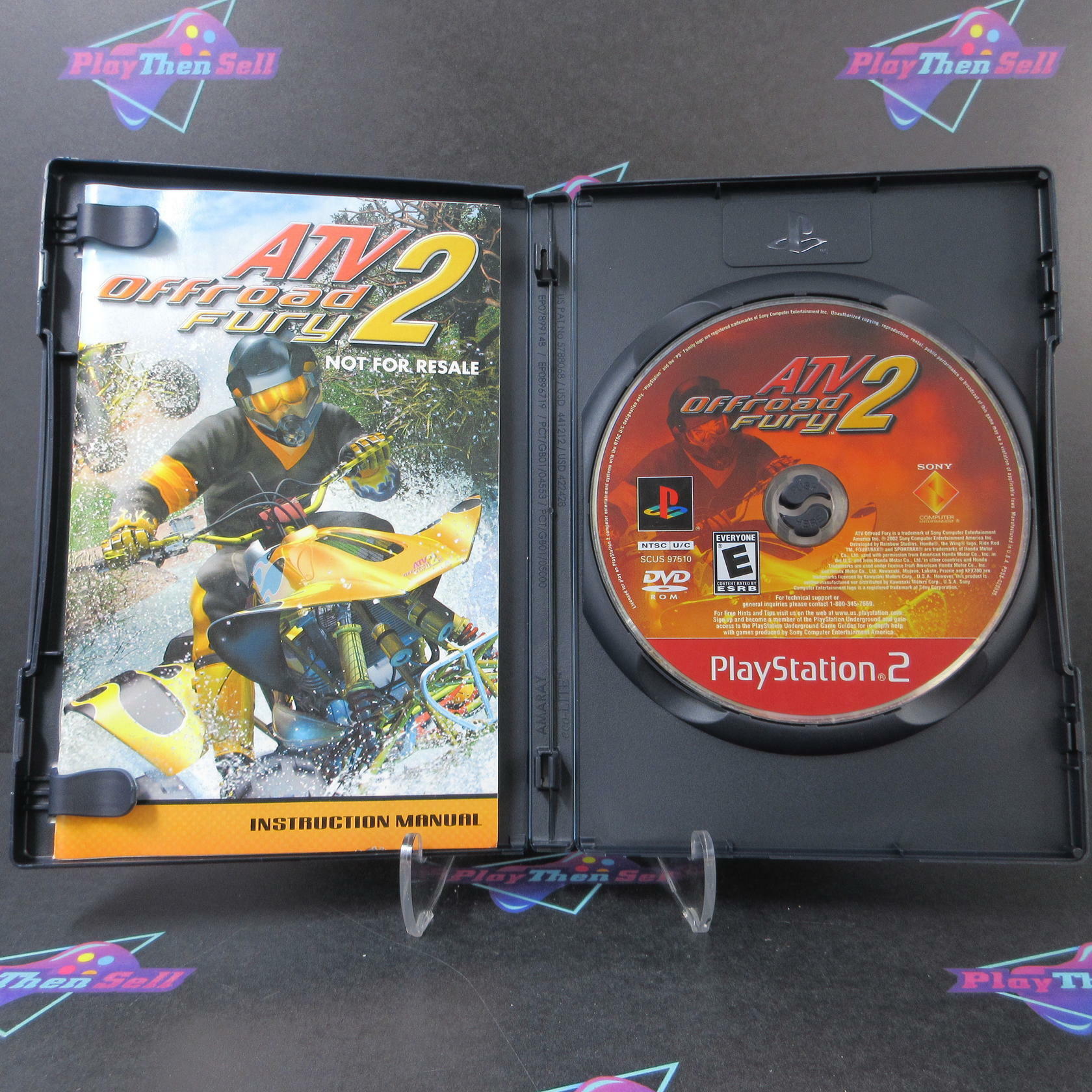 ATV Offroad Fury 2 PS2 PlayStation 2 GH Disc + Reg Card - Like New