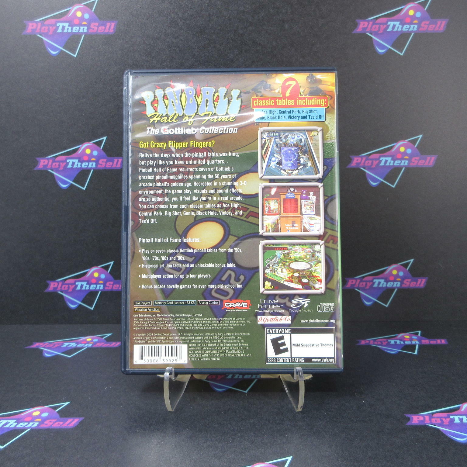 Pinball Hall of Fame The Gottlieb Collection PS2 PlayStation 2 - Like New