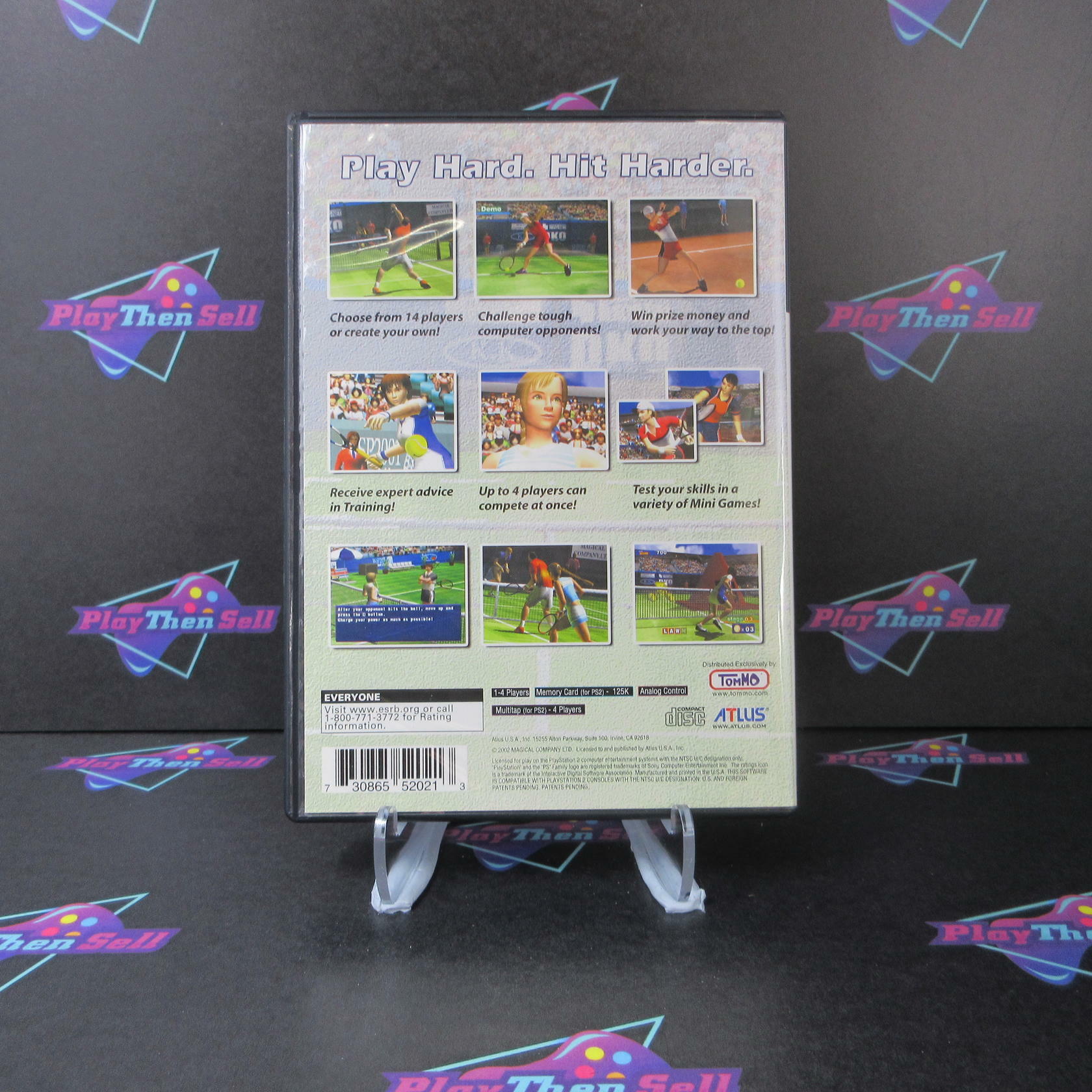 Hard Hitter Tennis PS2 PlayStation 2 + Reg Card - Like New