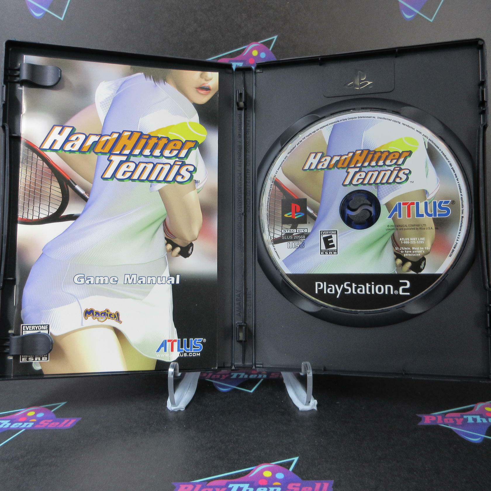 Hard Hitter Tennis PS2 PlayStation 2 + Reg Card - Like New