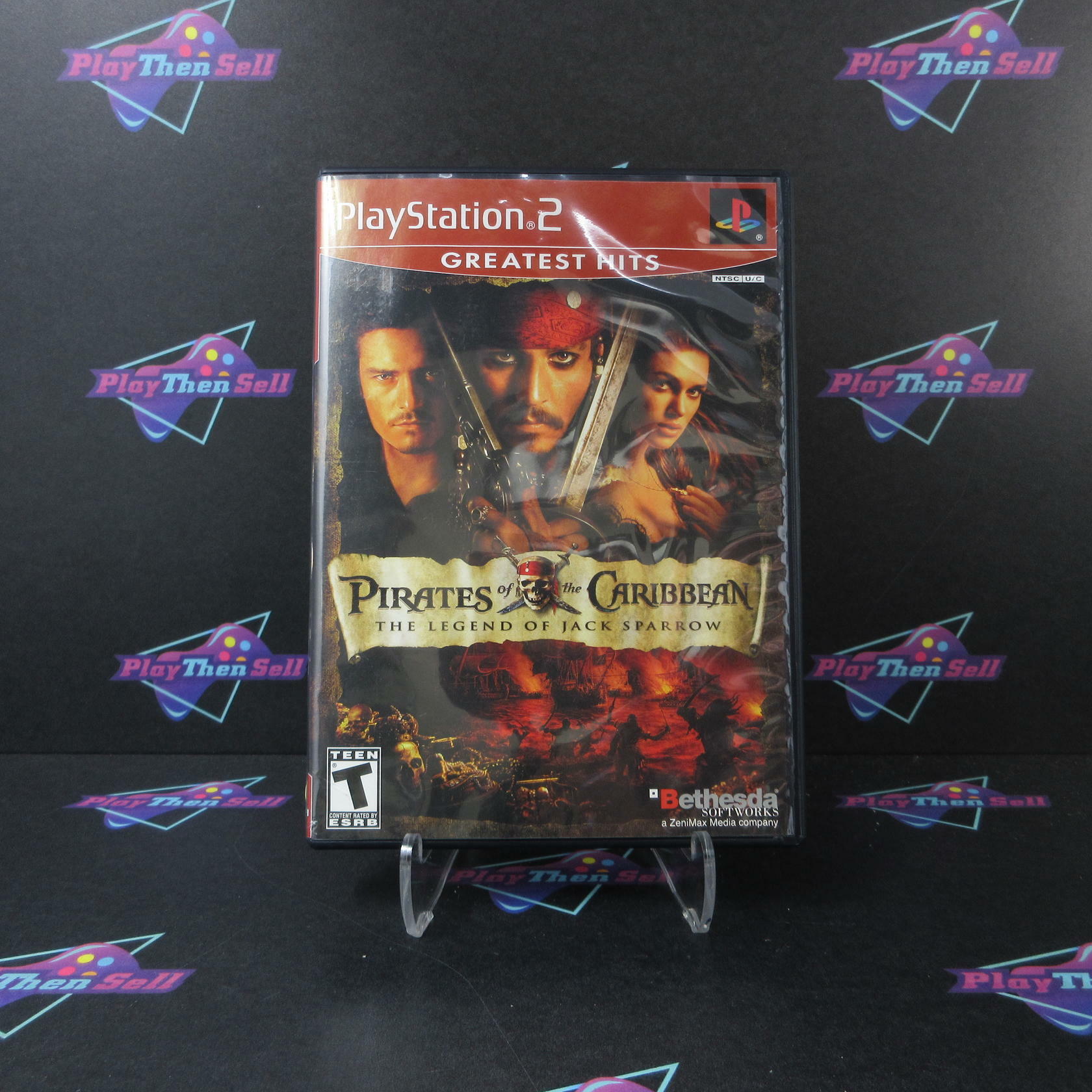 Pirates of the Caribbean Legend of Jack Sparrow PS2 PlayStation 2 GH + Reg  Card - Like New