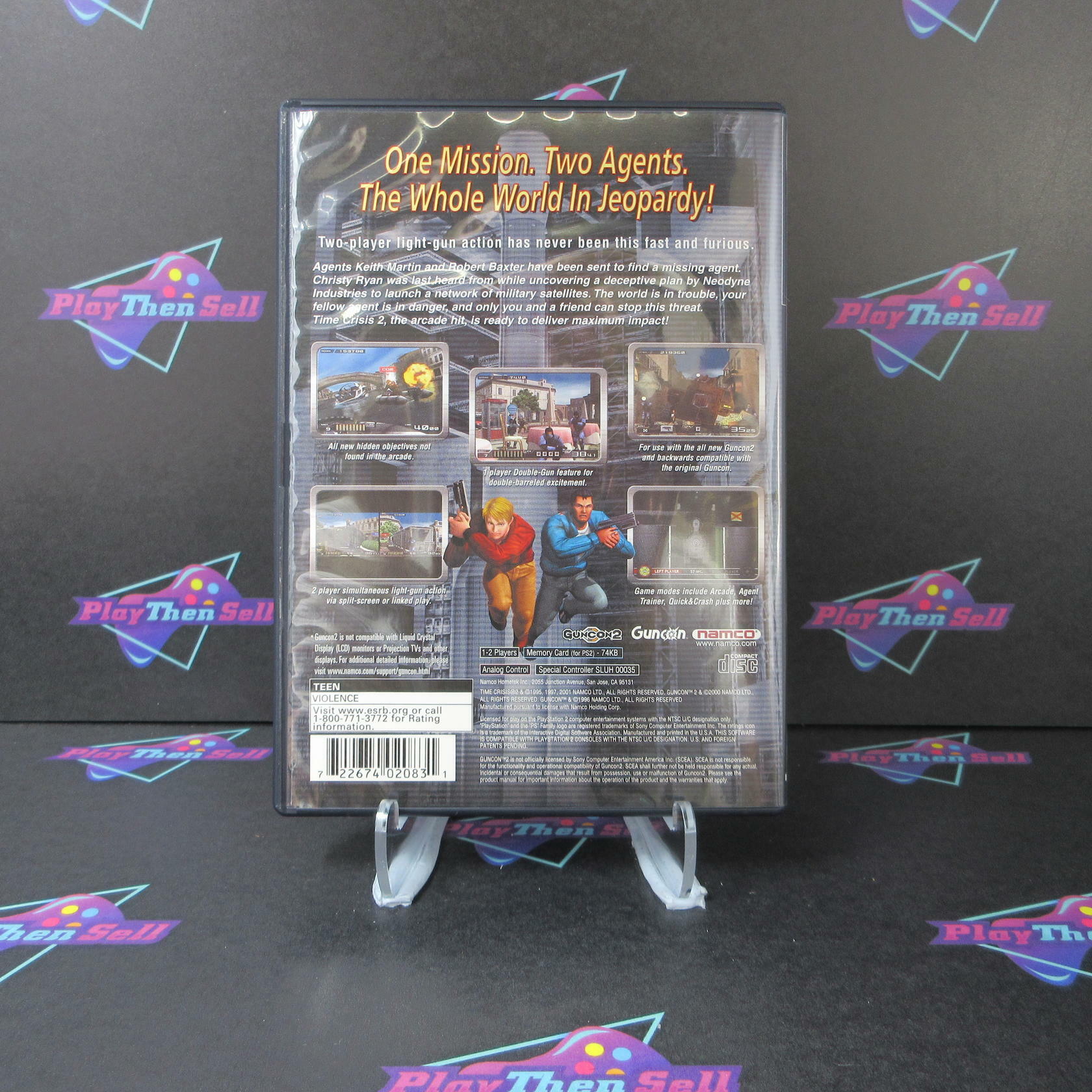 Time Crisis II PS2 PlayStation 2 + Reg Card - Like New