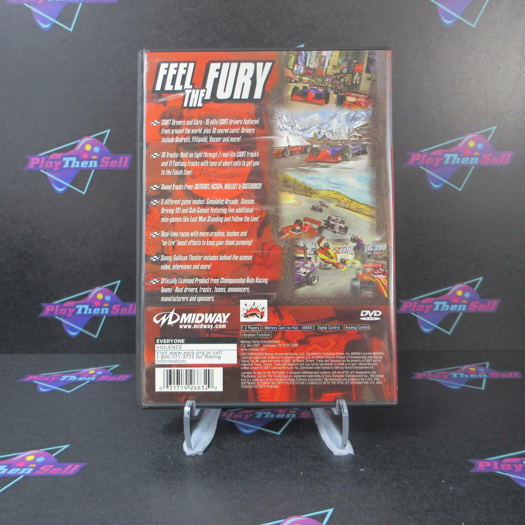 CART Fury Championship Racing  PS2 PlayStation 2 + Reg Card - Like New