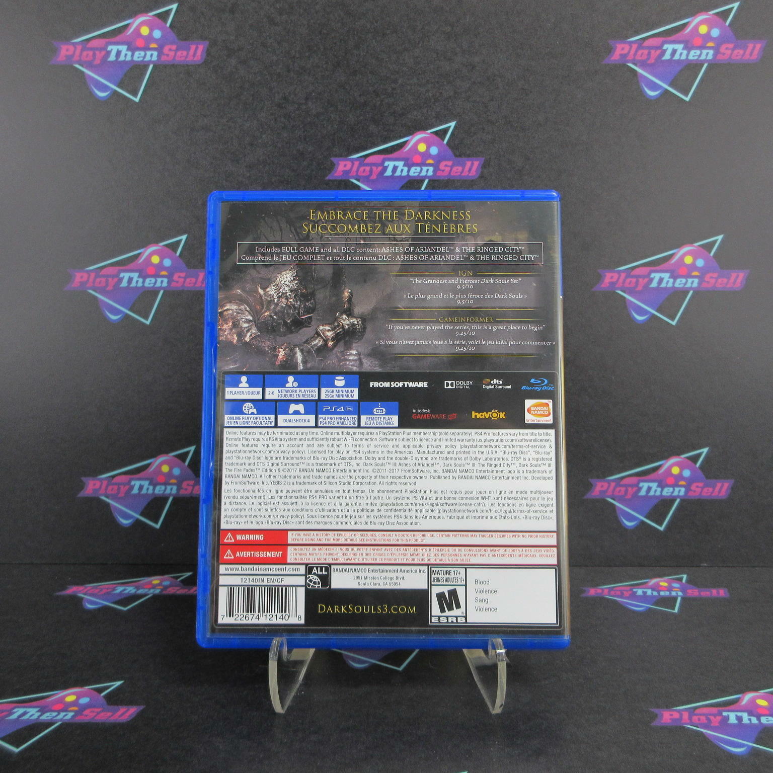 Dark Souls III The Fire Fades Edition PS4 PlayStation 4 - Like New