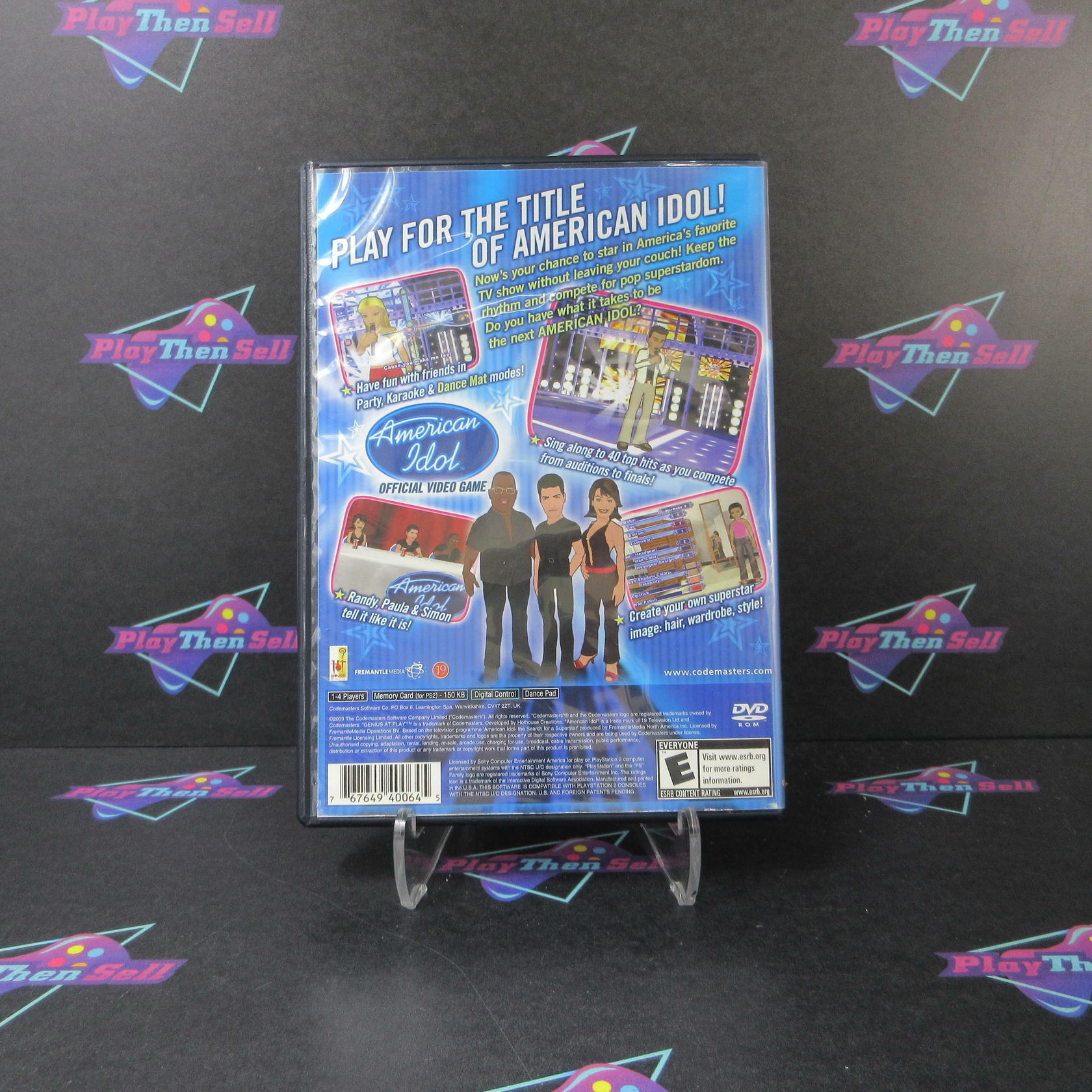 American Idol PS2 PlayStation 2 AD/MD Complete CIB - Very Good