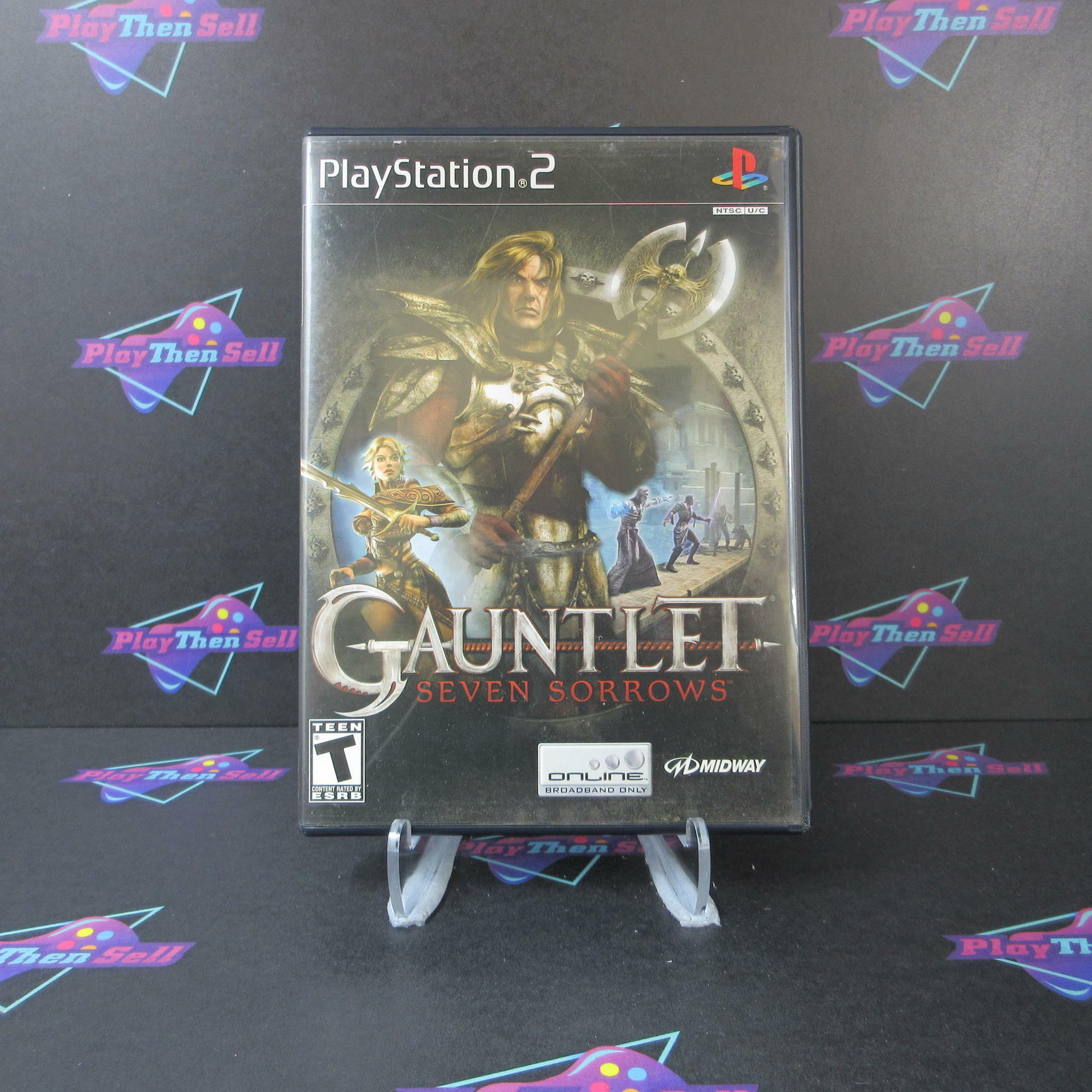 Gauntlet Seven Sorrows + Reg Card PS2 PlayStation 2 AD Complete CIB - Very Good