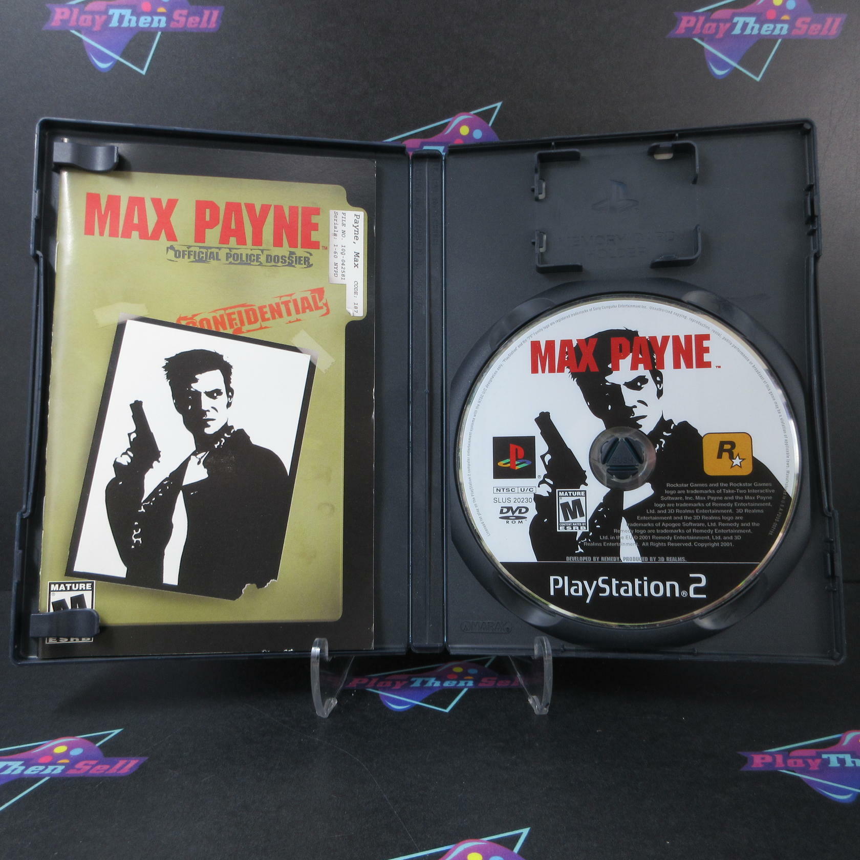 Max Payne + Reg Card PS2 PlayStation 2 AD Complete CIB - Very Good