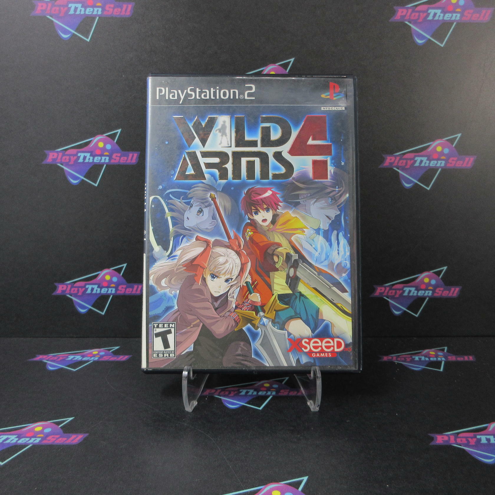 Wild Arms 4 Rental Art PS2 PlayStation 2 DD/NM - Very Good