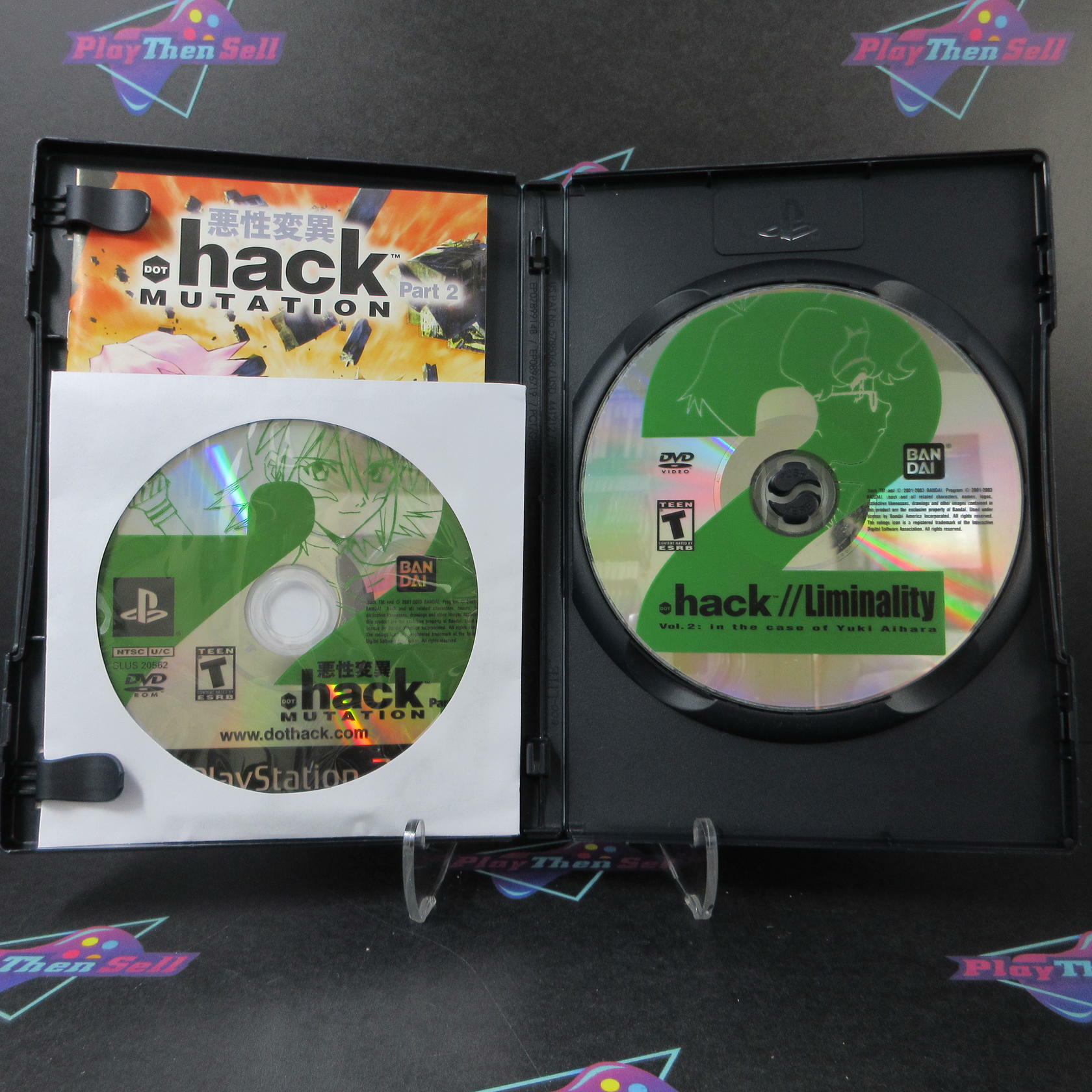 .hack Part 2 Mutation PS2 PlayStation 2  + DVD AD Complete CIB - Very Good
