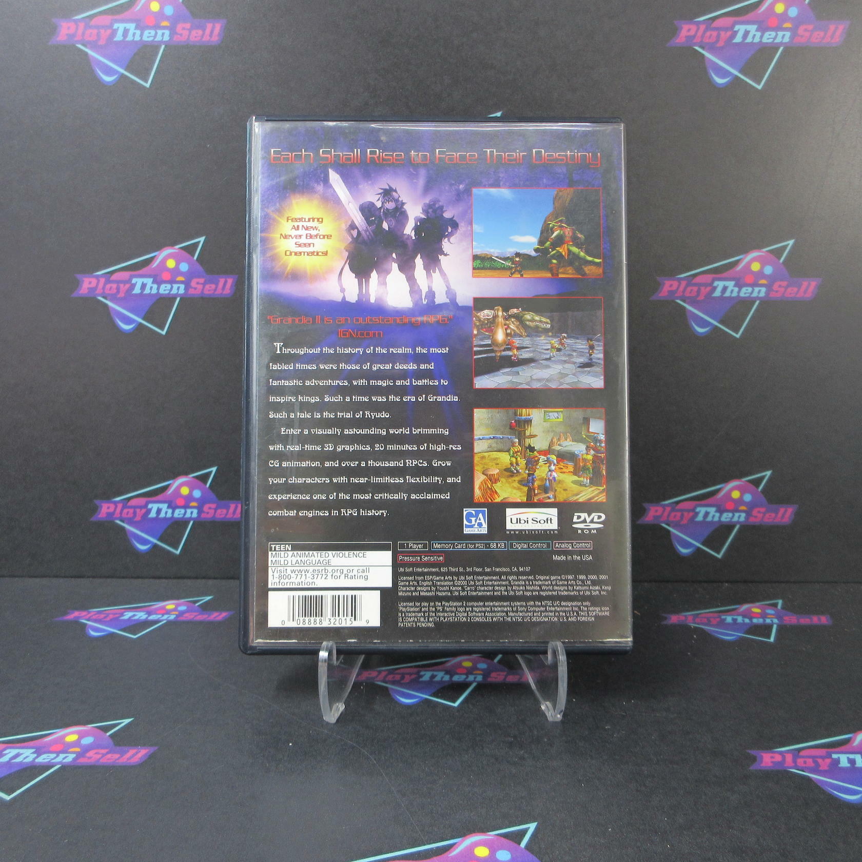 Grandia 2 PS2 PlayStation 2 AD/DD/NM - Very Good