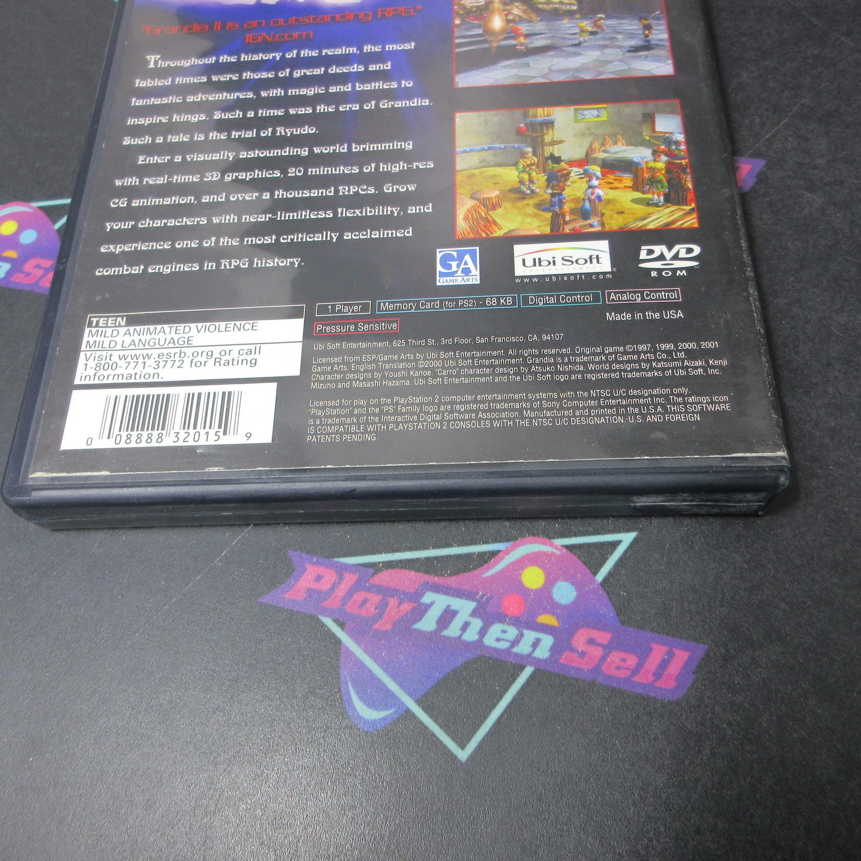 Grandia 2 PS2 PlayStation 2 AD/DD/NM - Very Good