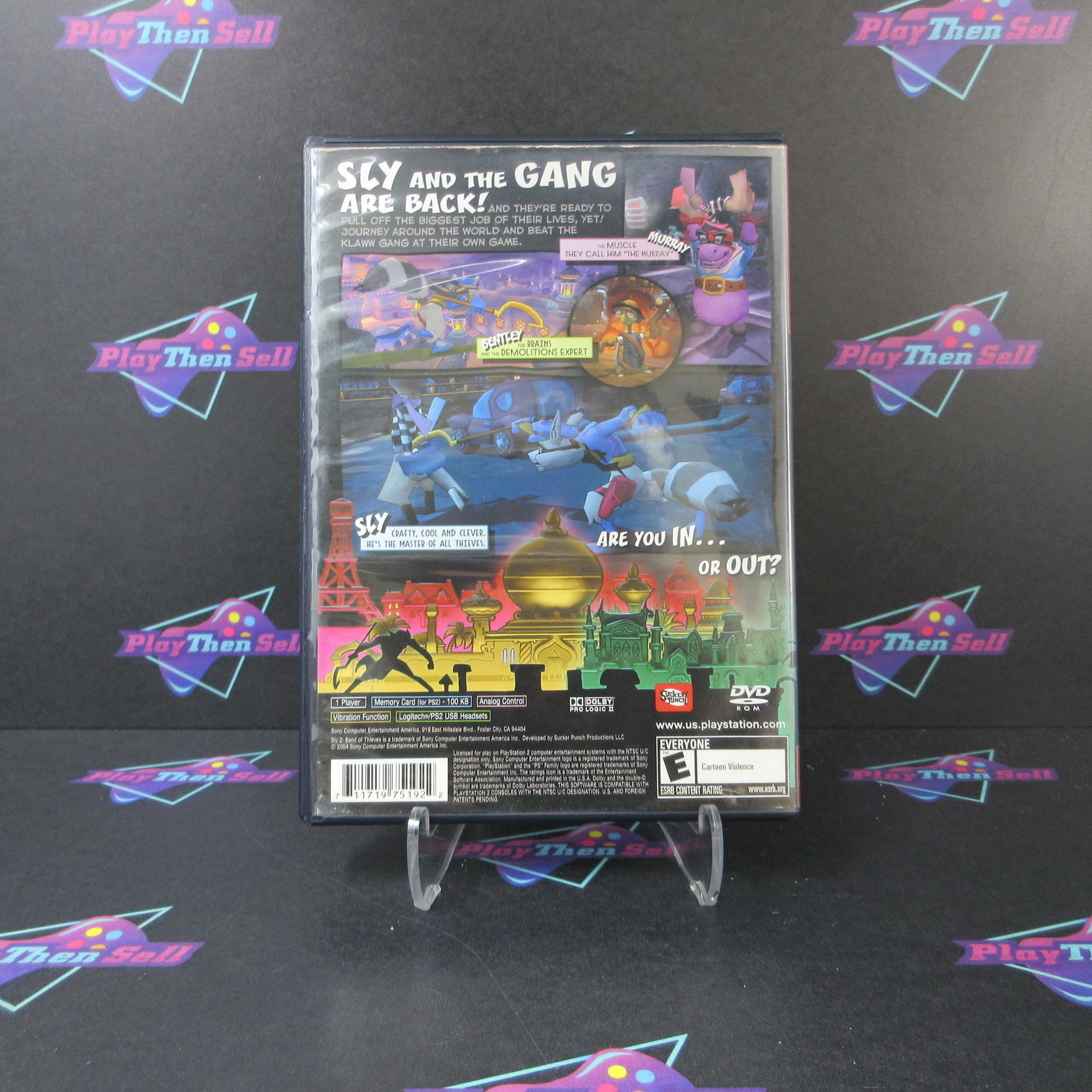 Sly 2 Band of Thieves GH PS2 PlayStation 2 AD/NM - Very Good