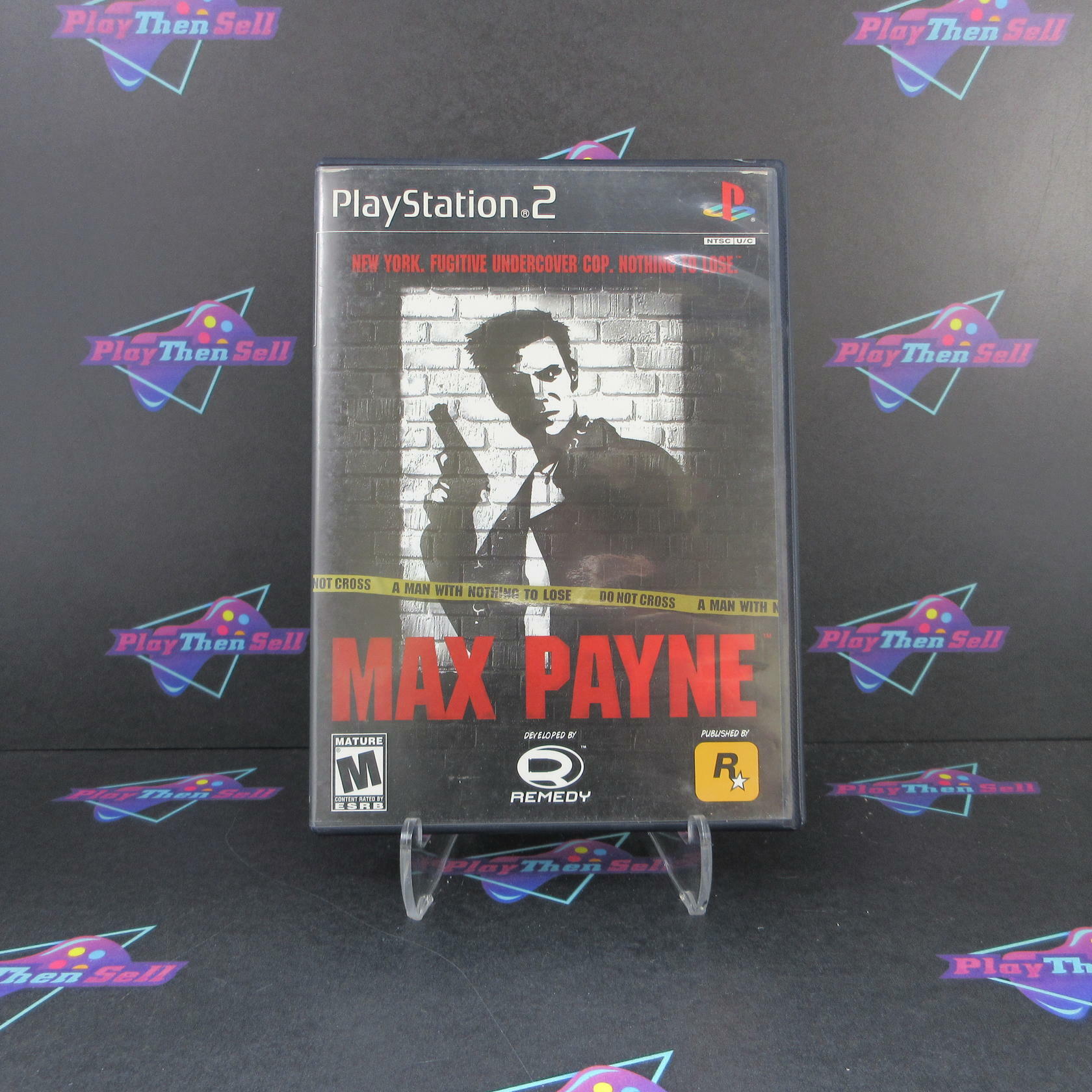 Max Payne + Reg Card PS2 PlayStation 2 AD Complete CIB - Very Good