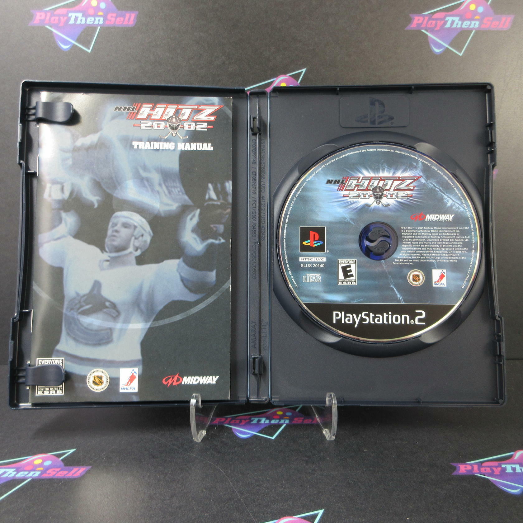 NHL Hitz 2002 + Reg Card PS2 PlayStation 2 AD Complete CIB - Very Good