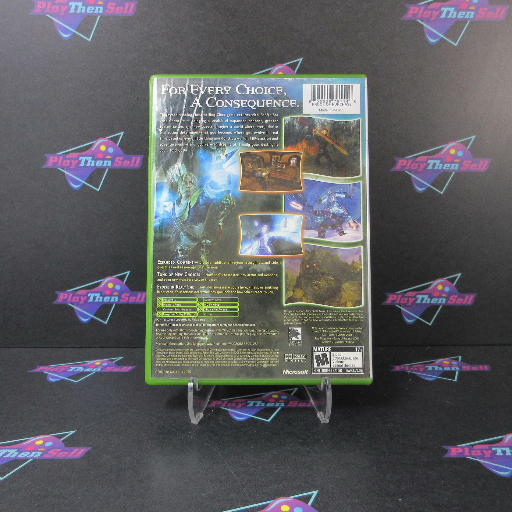 Fable the Lost Chapters PH Xbox AD Complete CIB - Very Good