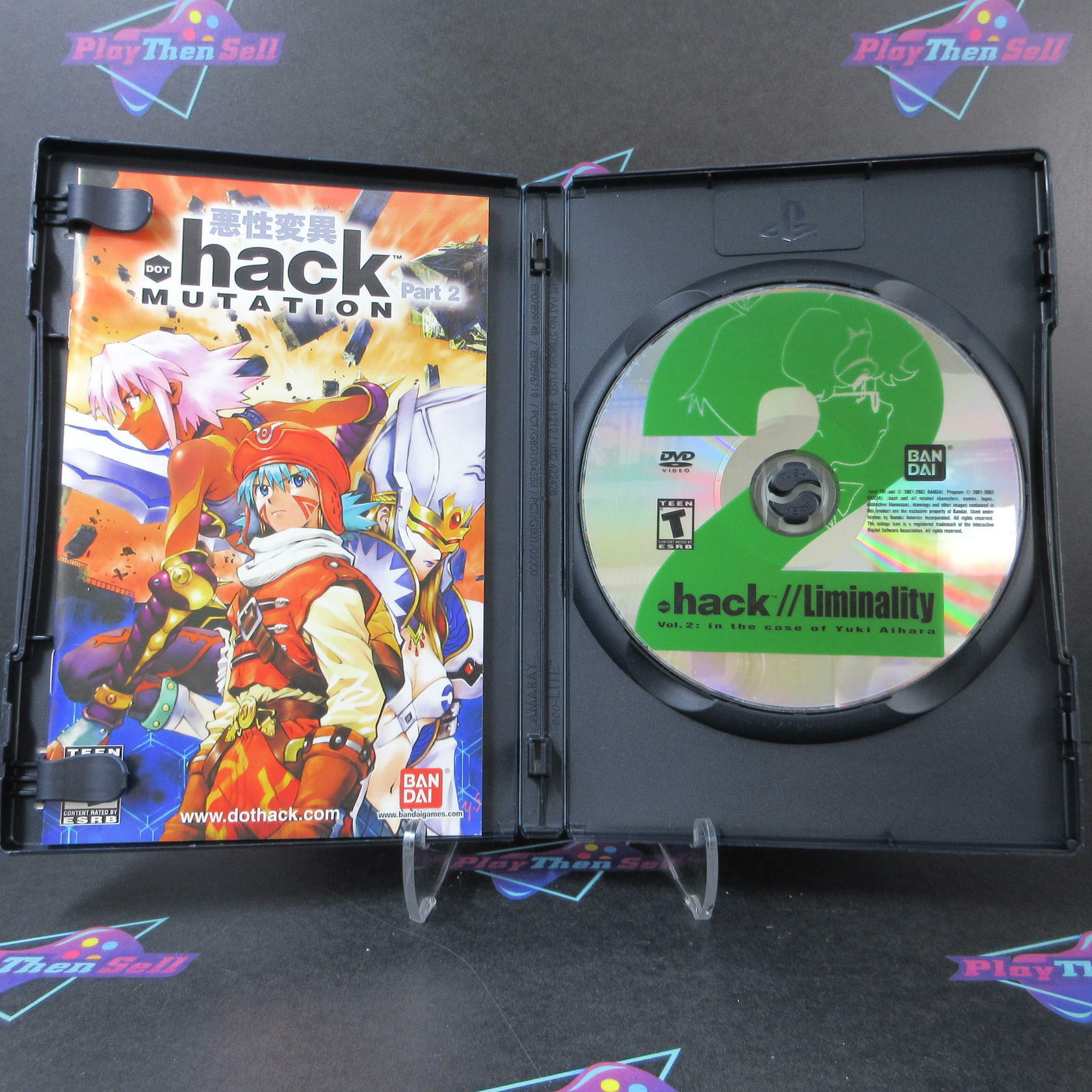.hack Part 2 Mutation PS2 PlayStation 2  + DVD AD Complete CIB - Very Good