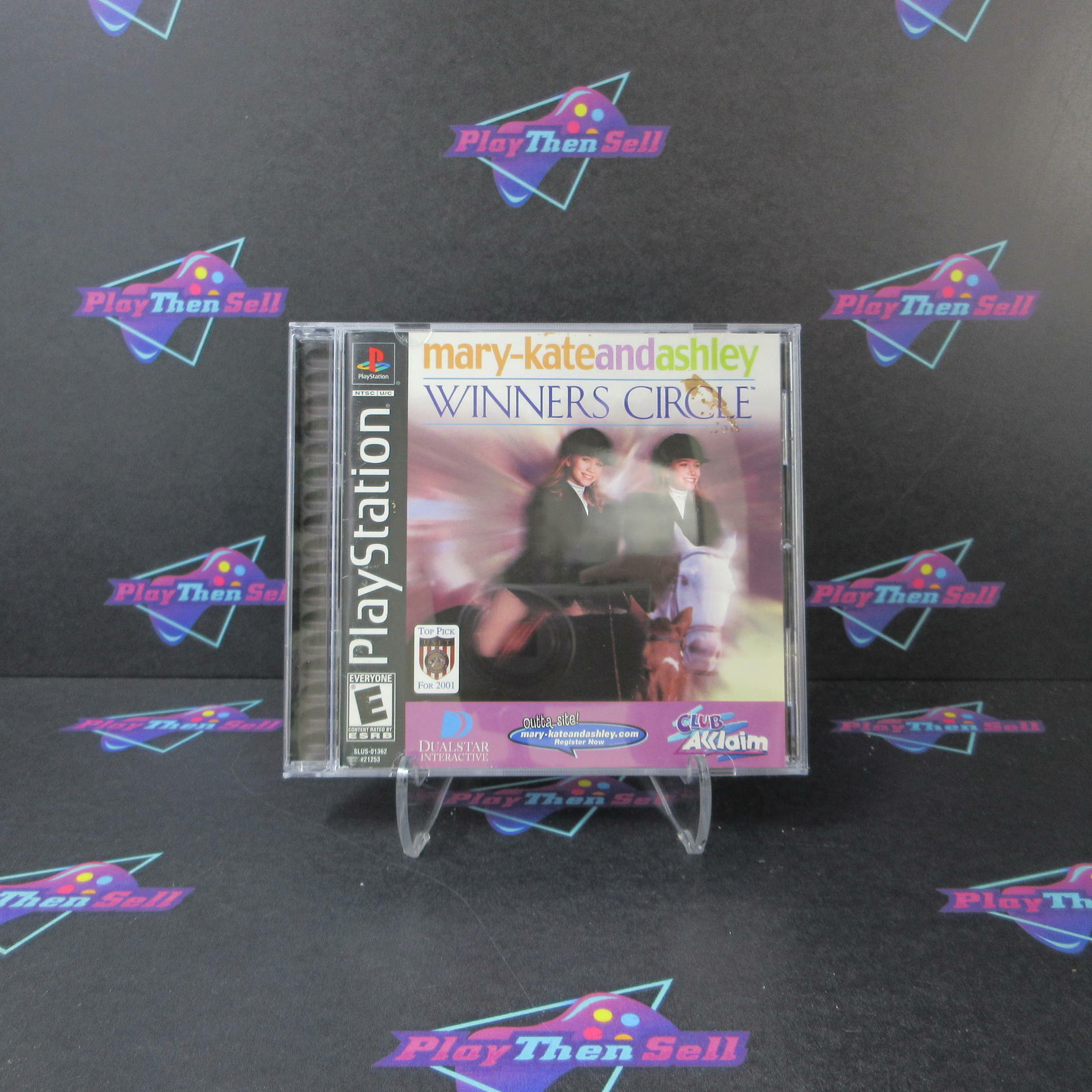 Mary Kate & Ashley's Winner Circle + Reg Card PS1 PlayStation 1 MD CIB - Very Good