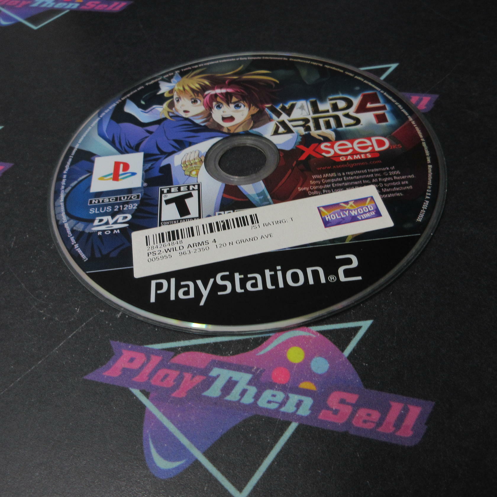 Wild Arms 4 Rental Art PS2 PlayStation 2 DD/NM - Very Good