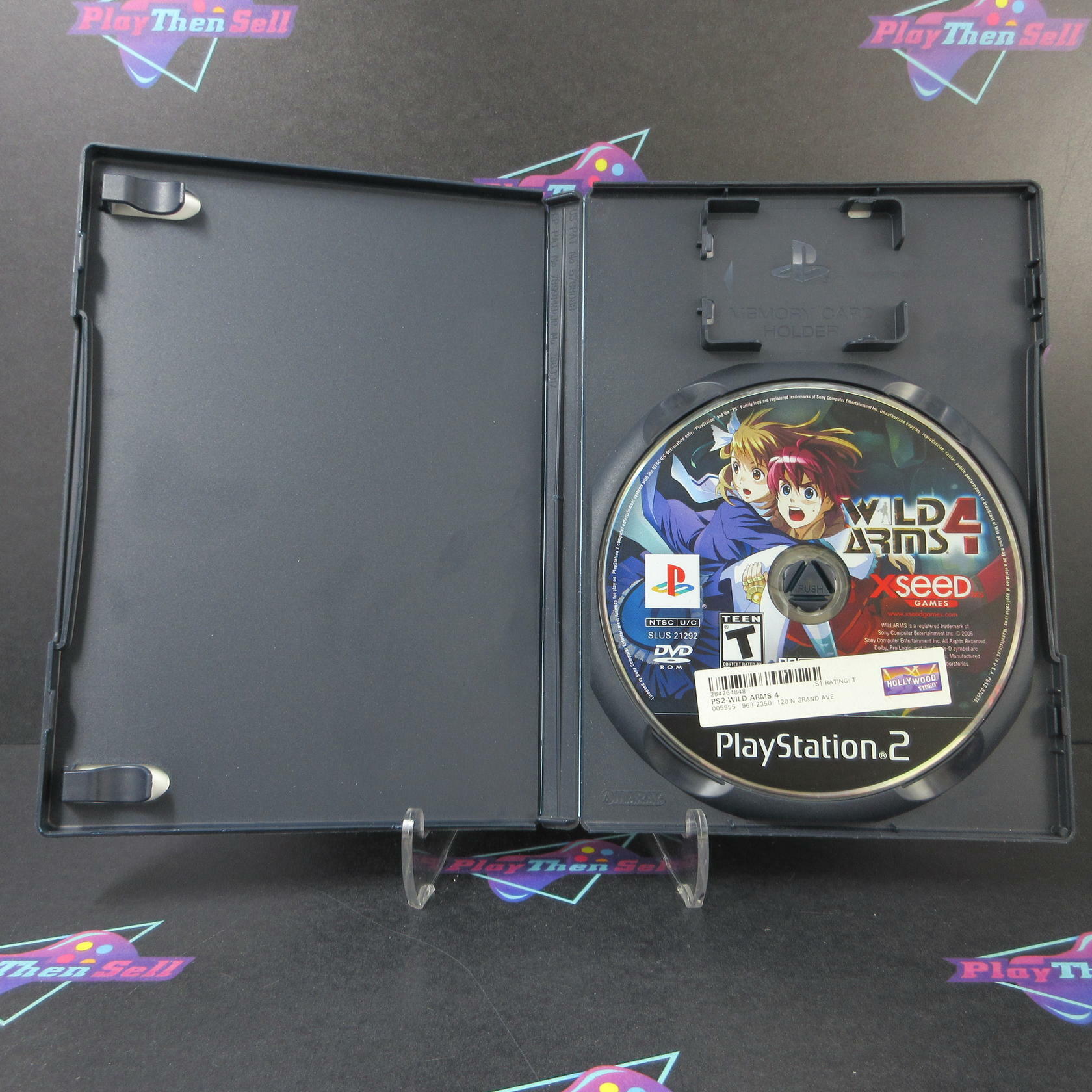 Wild Arms 4 Rental Art PS2 PlayStation 2 DD/NM - Very Good