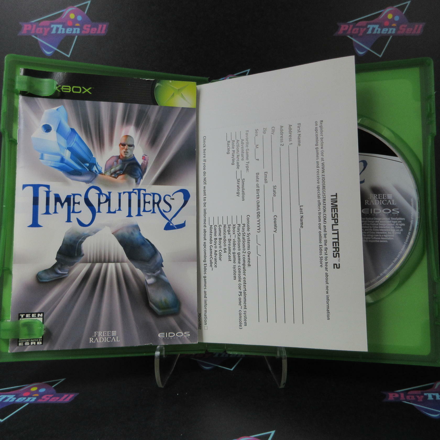 Time Splitters 2 Xbox + Reg Card - Like New