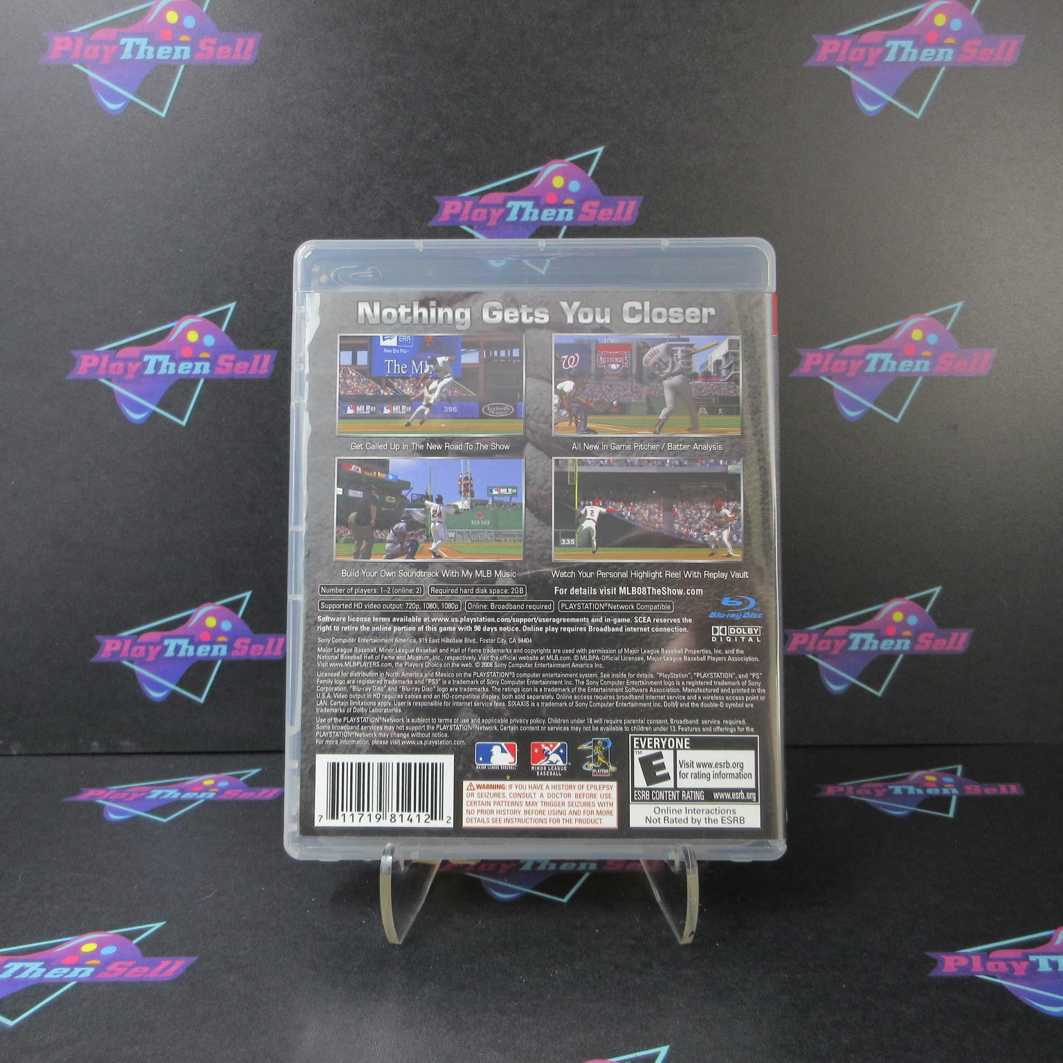 MLB 08 The Show PS3 PlayStation 3 + Reg Card - Like New